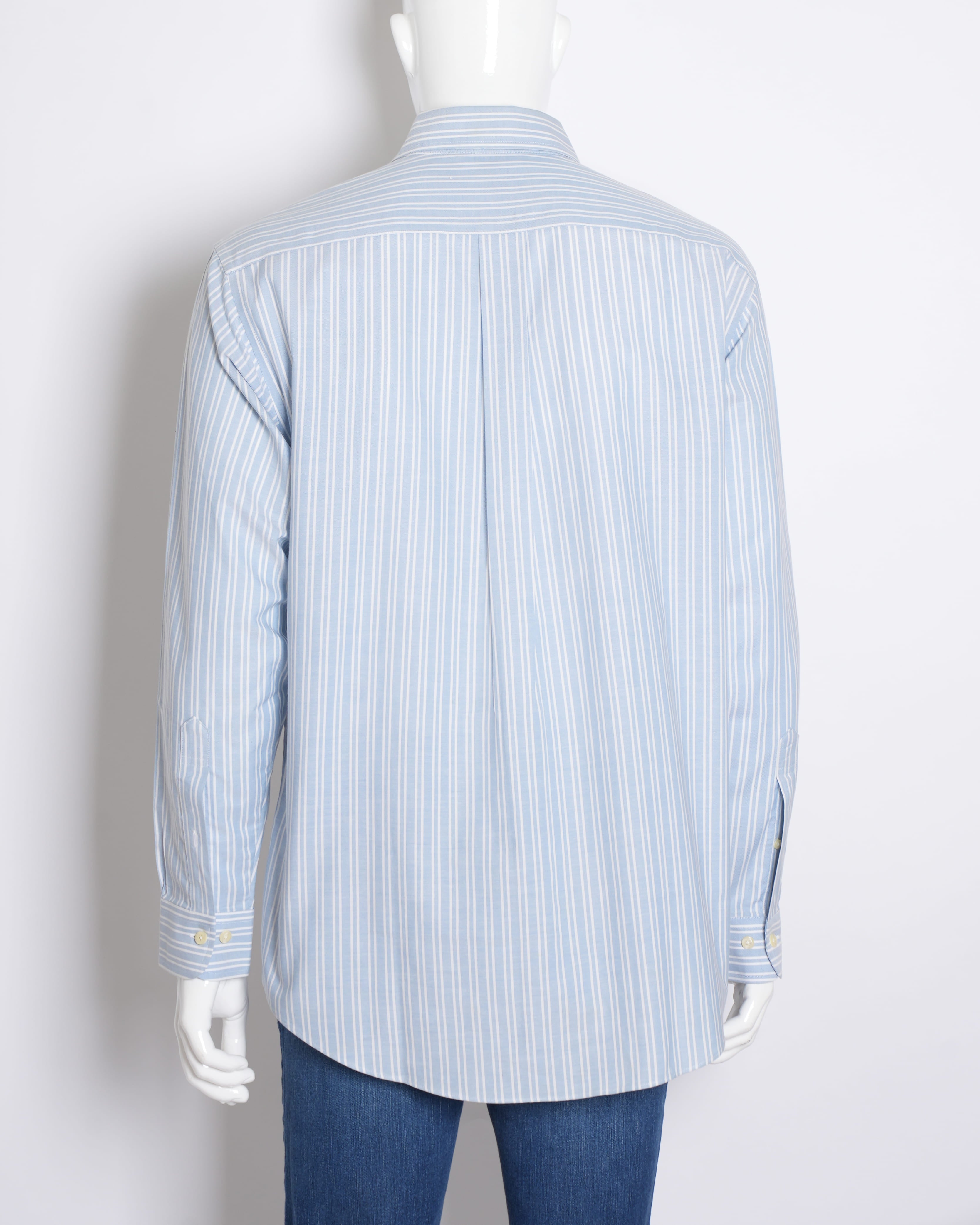 Brooks Brothers Button-Down Stripe Shirt with Sheep Embroidery