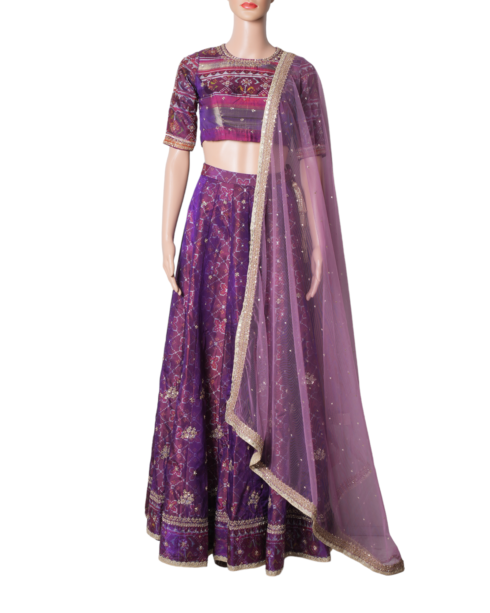 Ayesha Coture Purple Lehenga