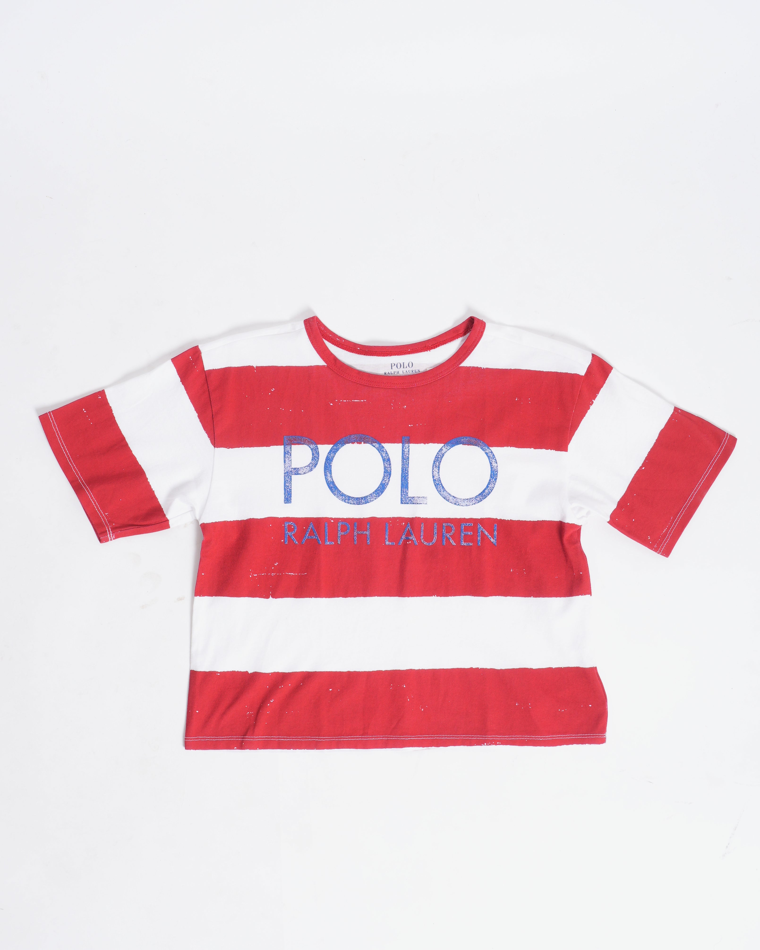 Polo By Ralph Lauren Boy's Tshirt In Red & White