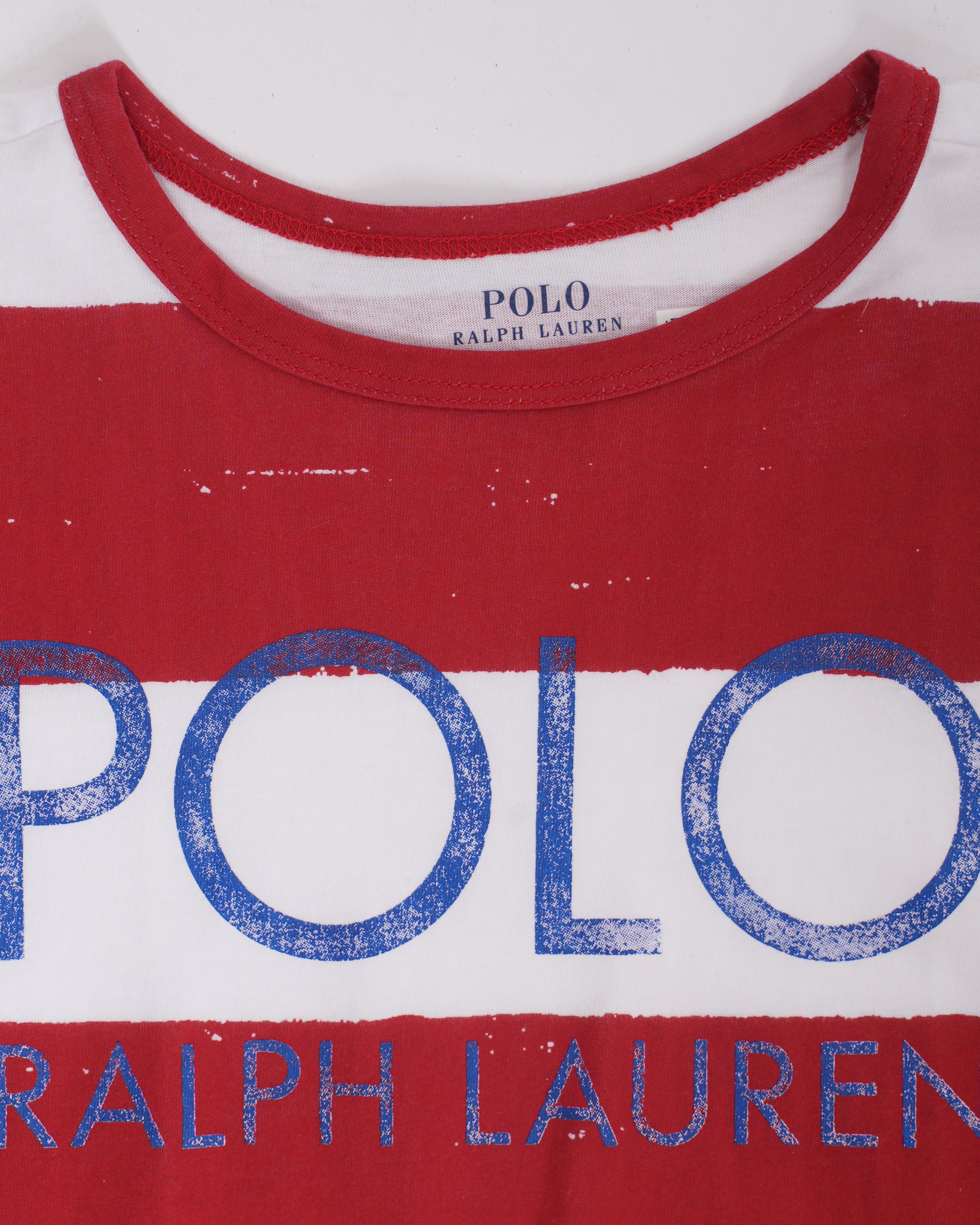 Polo By Ralph Lauren Boy's Tshirt In Red & White