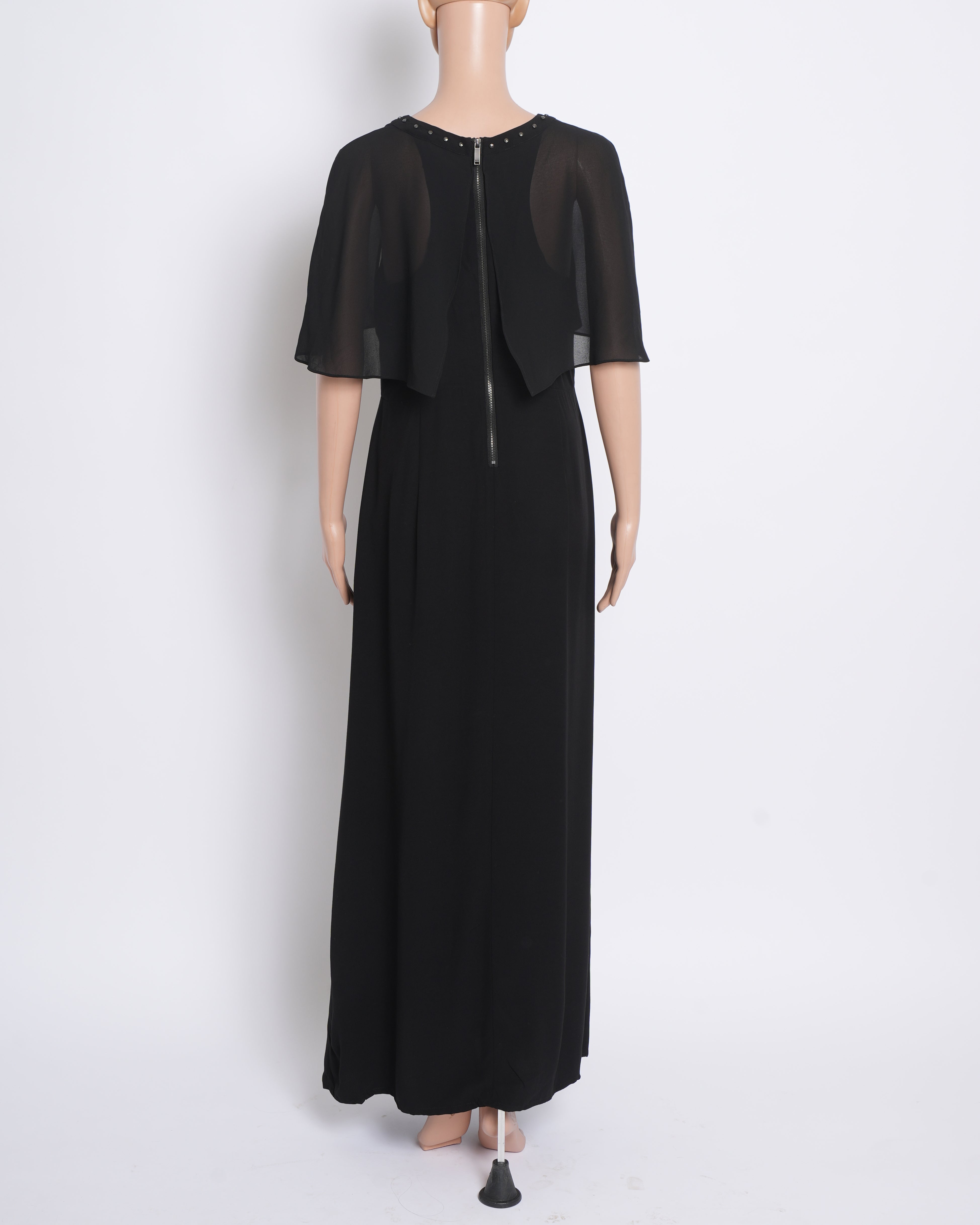 Karl Lagerfeld Elegant Black Maxi Dress