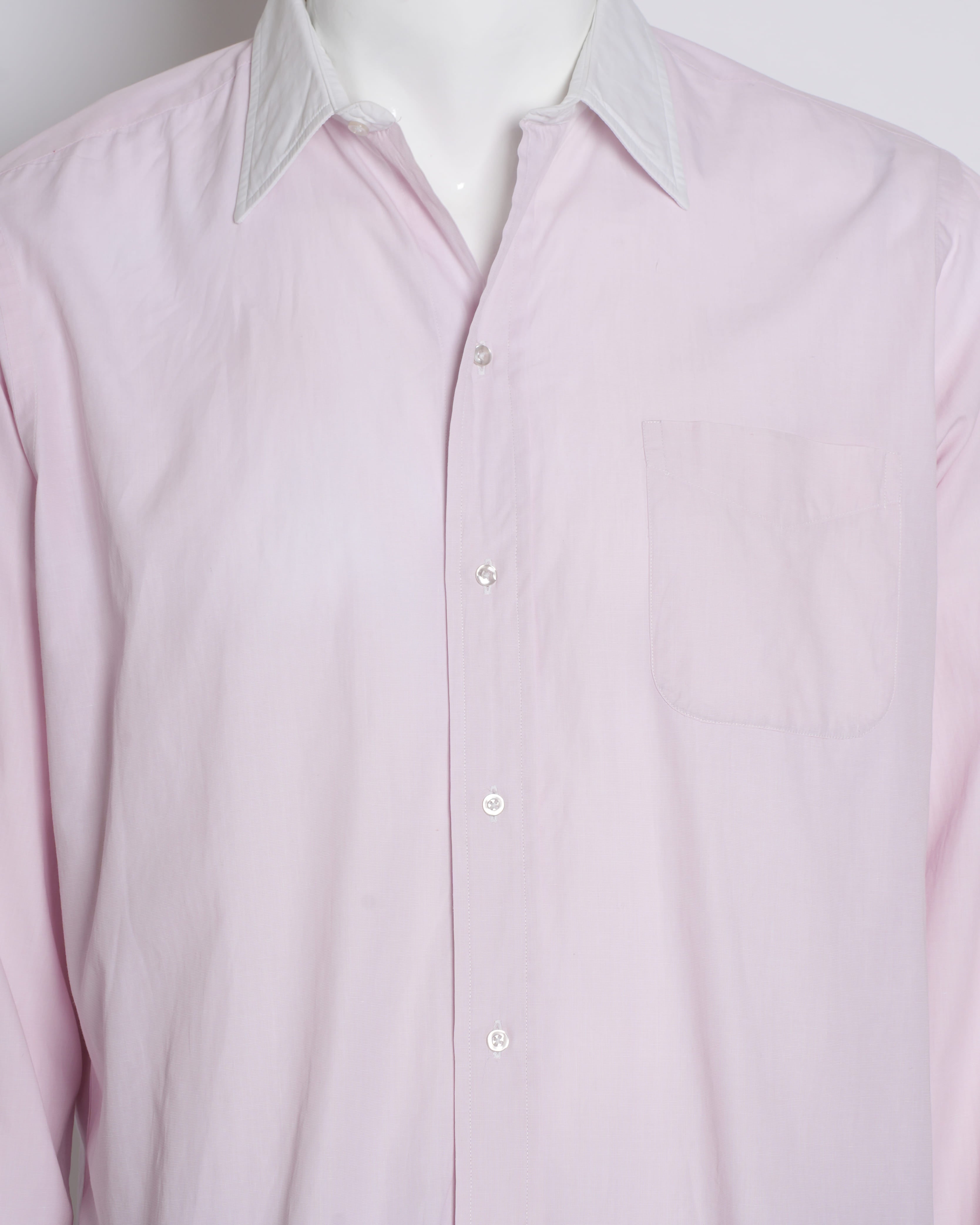 Brooks Brothers Button-Down Shirt in Pink with White Collar & Cuff Detailing