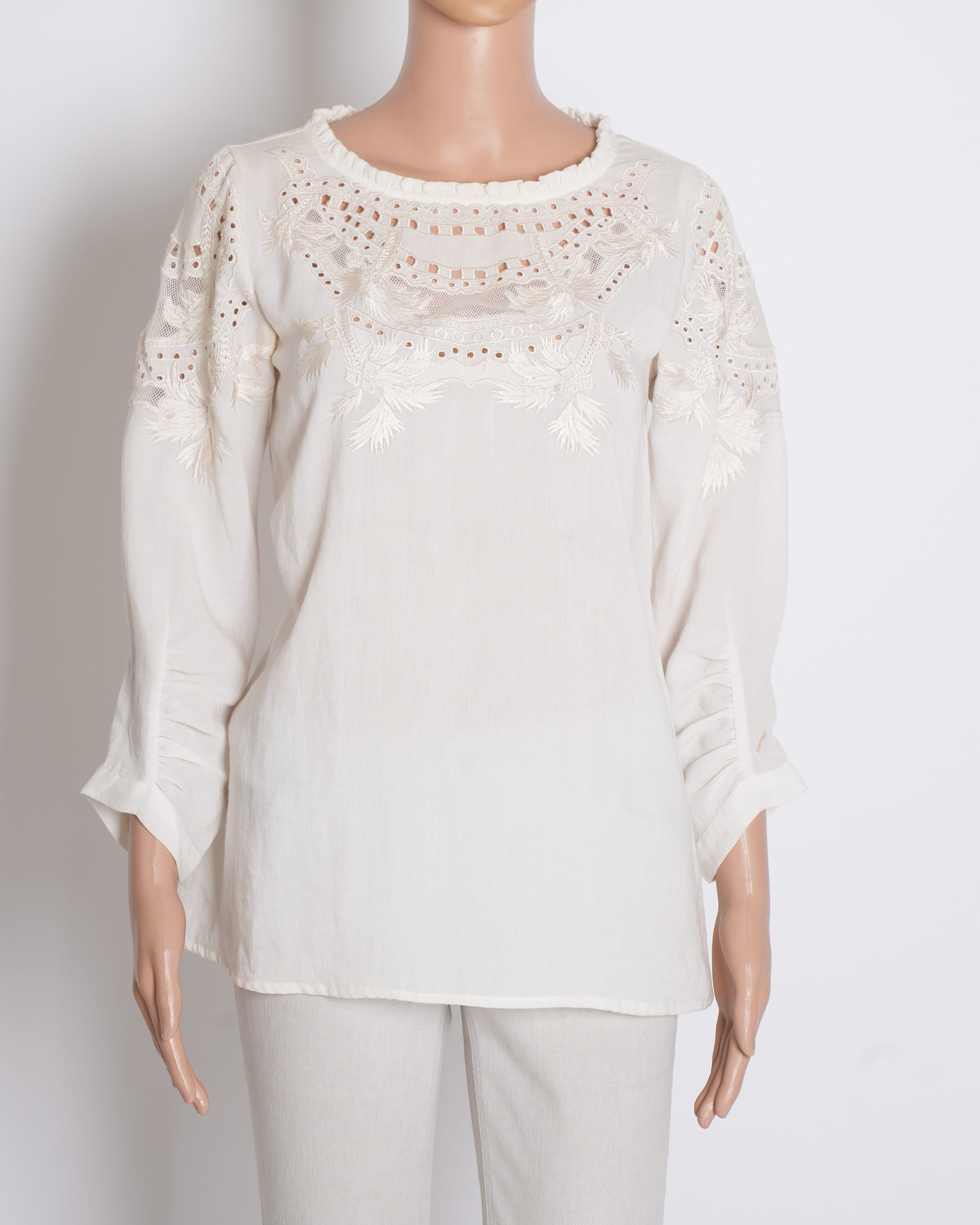 Rana Gill Top In White