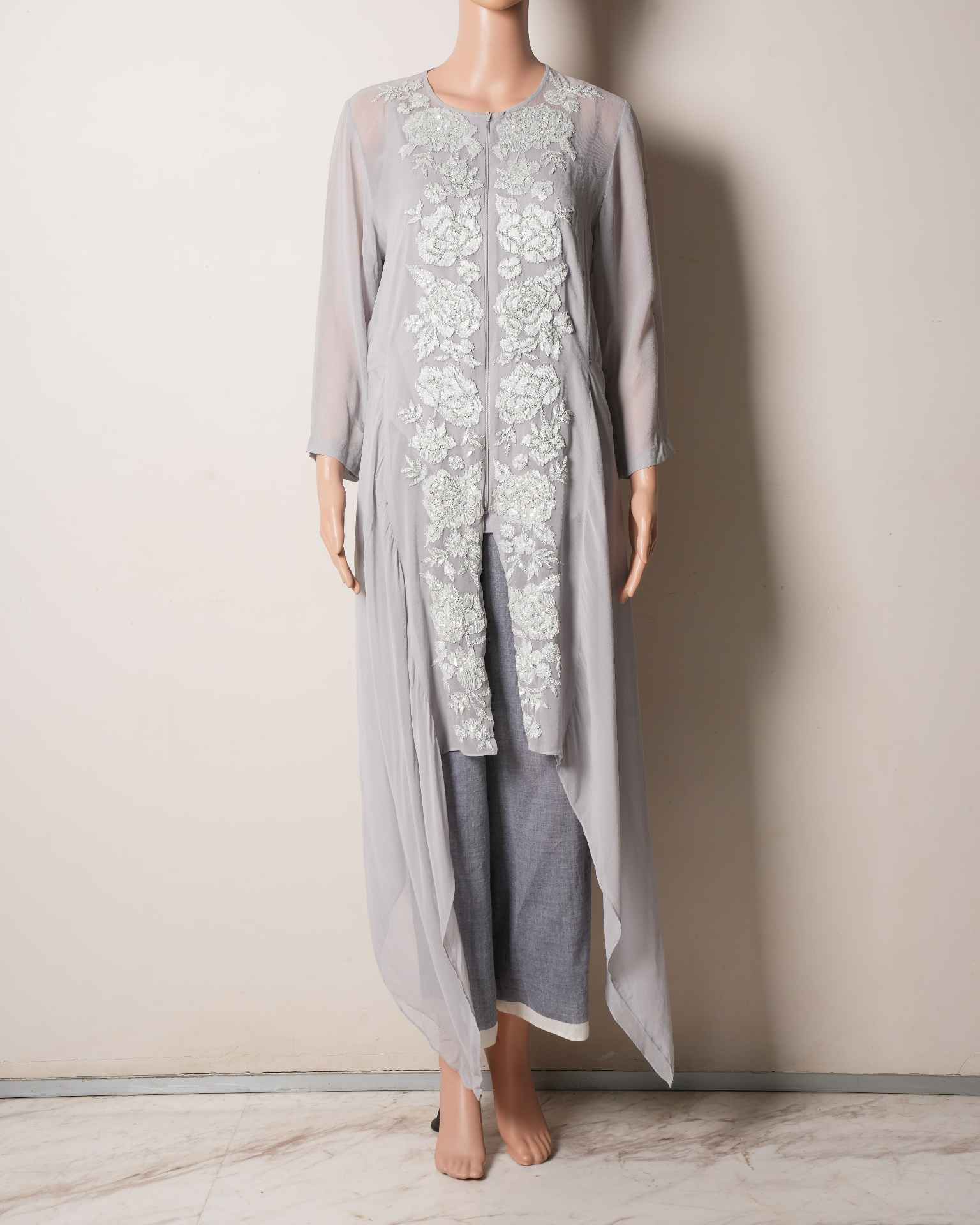 Namrata Joshipura Opaque Kurta With Floral Embroidery with Inner