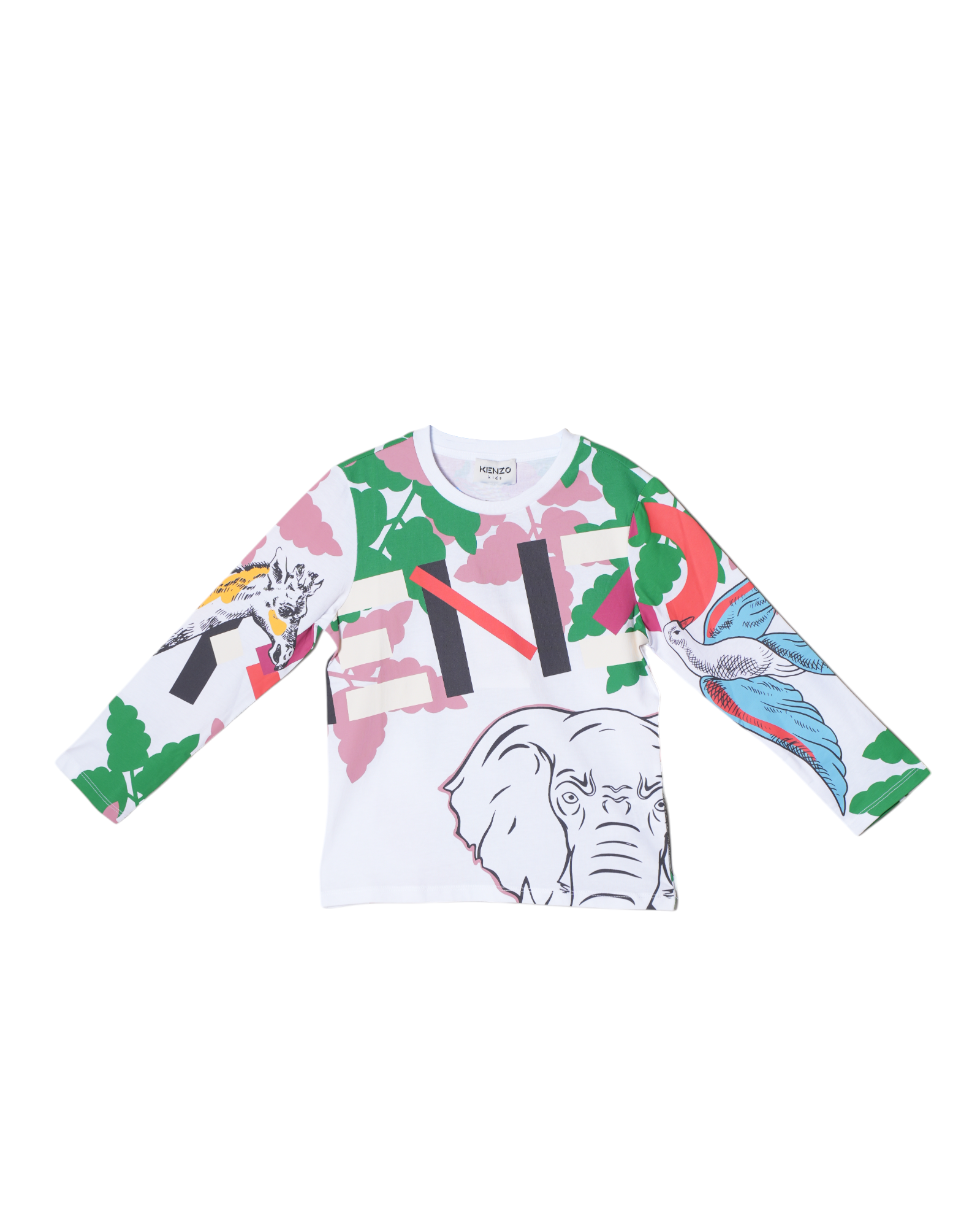 Kenzo Long Sleeved Cotton T-shirt