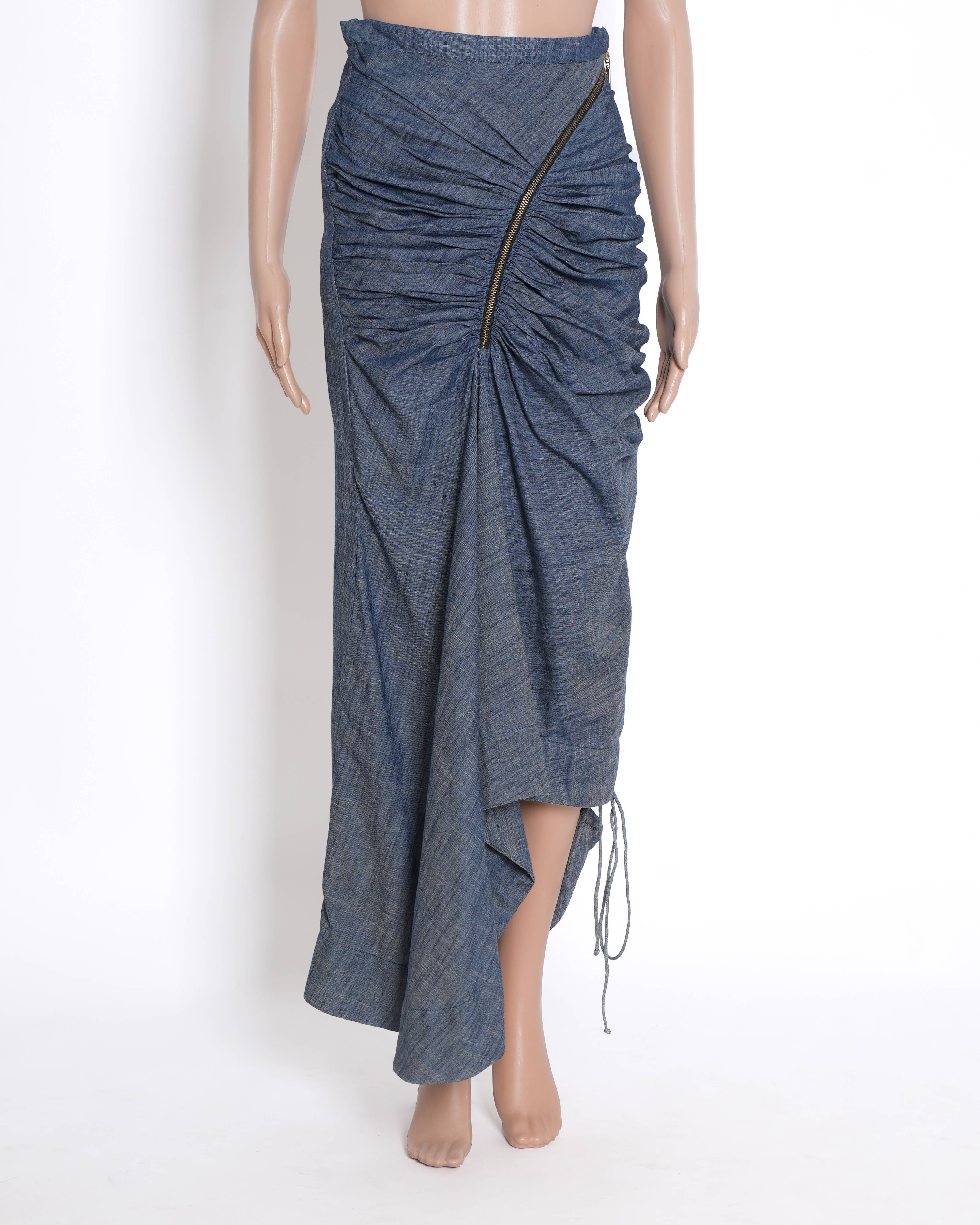 New Saaksha and Kinni Denim Cocktail Skirt