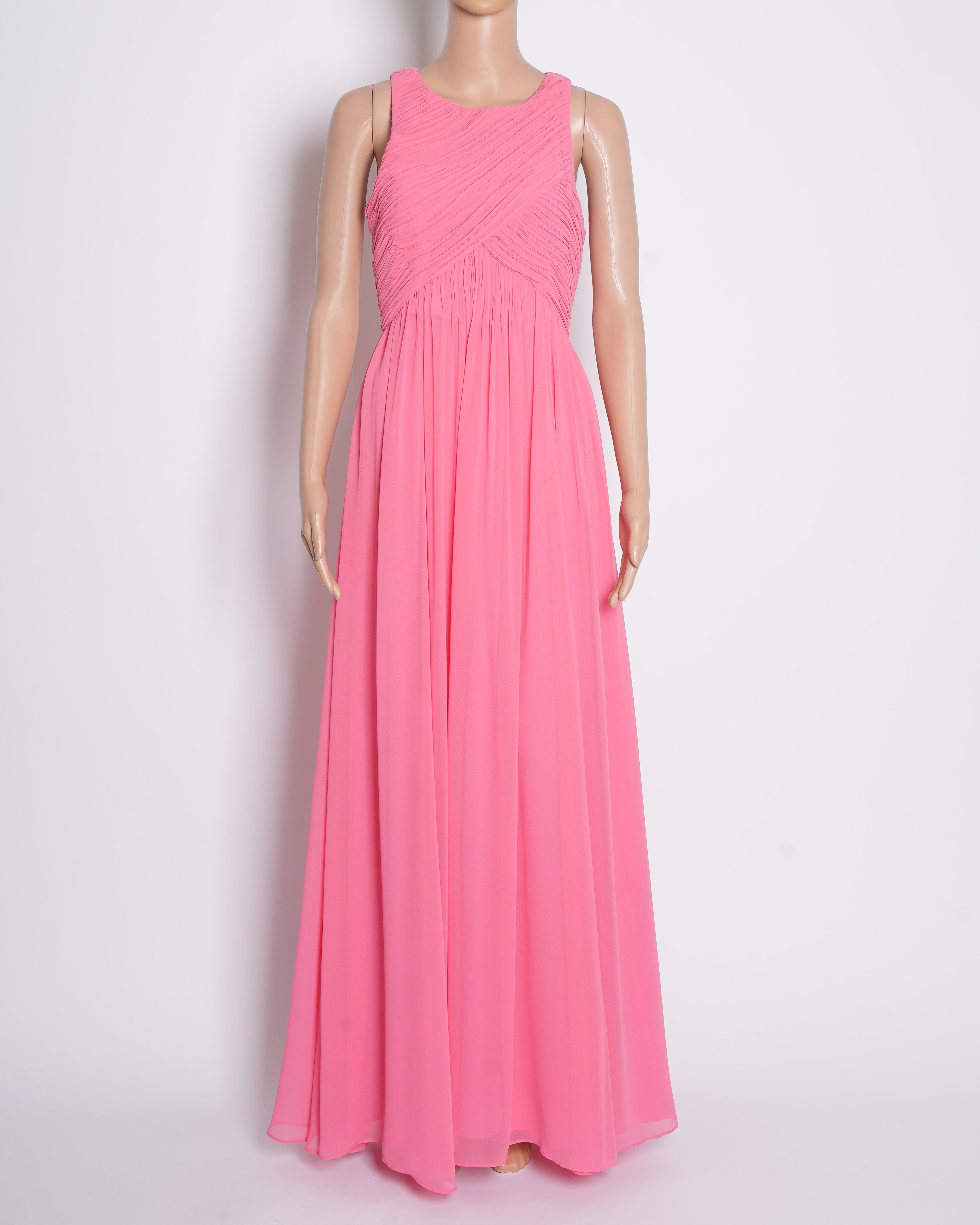 New Armani Exchange Layered Dress In Peach