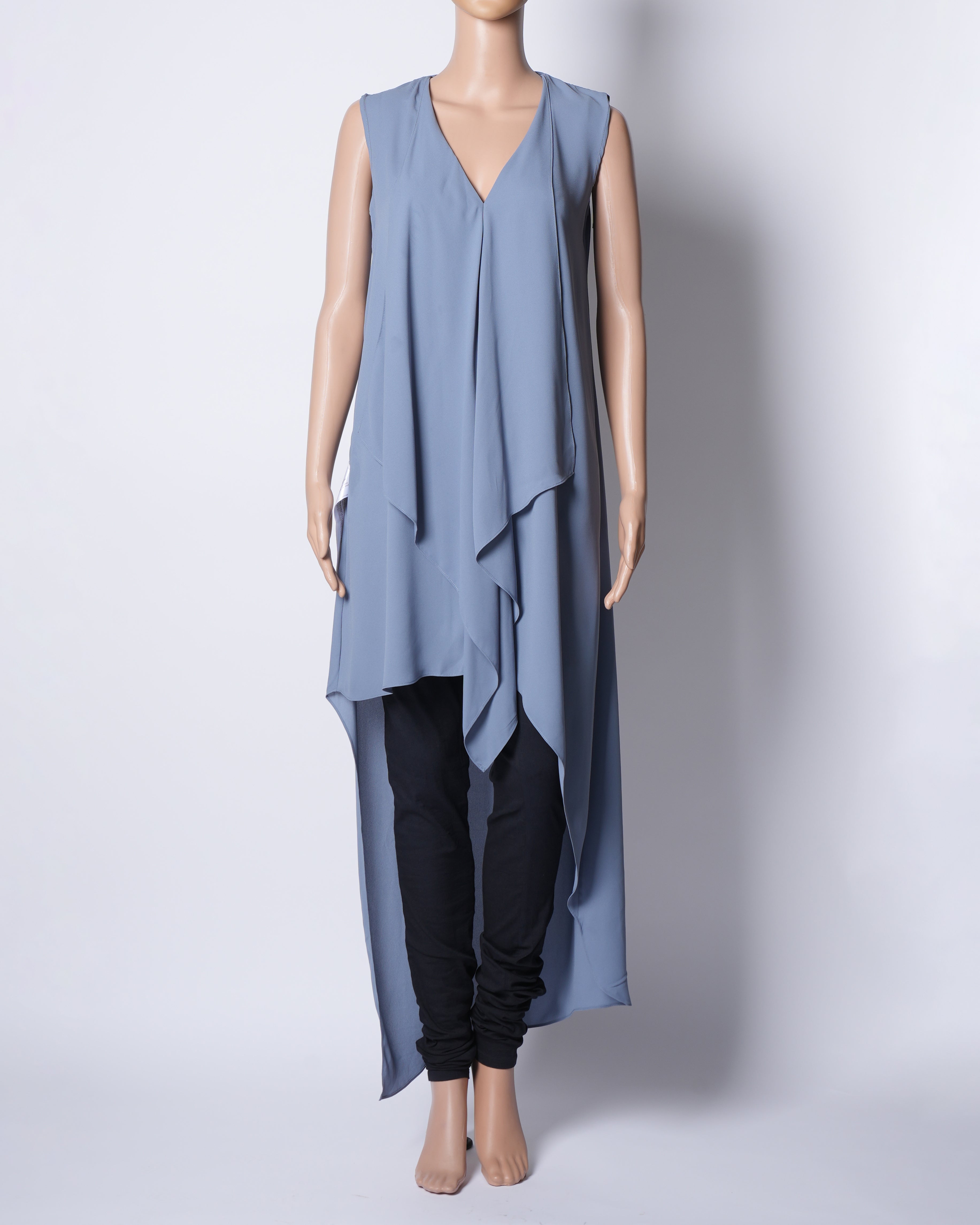 Bcbg Asymetric Powder Blue Dress