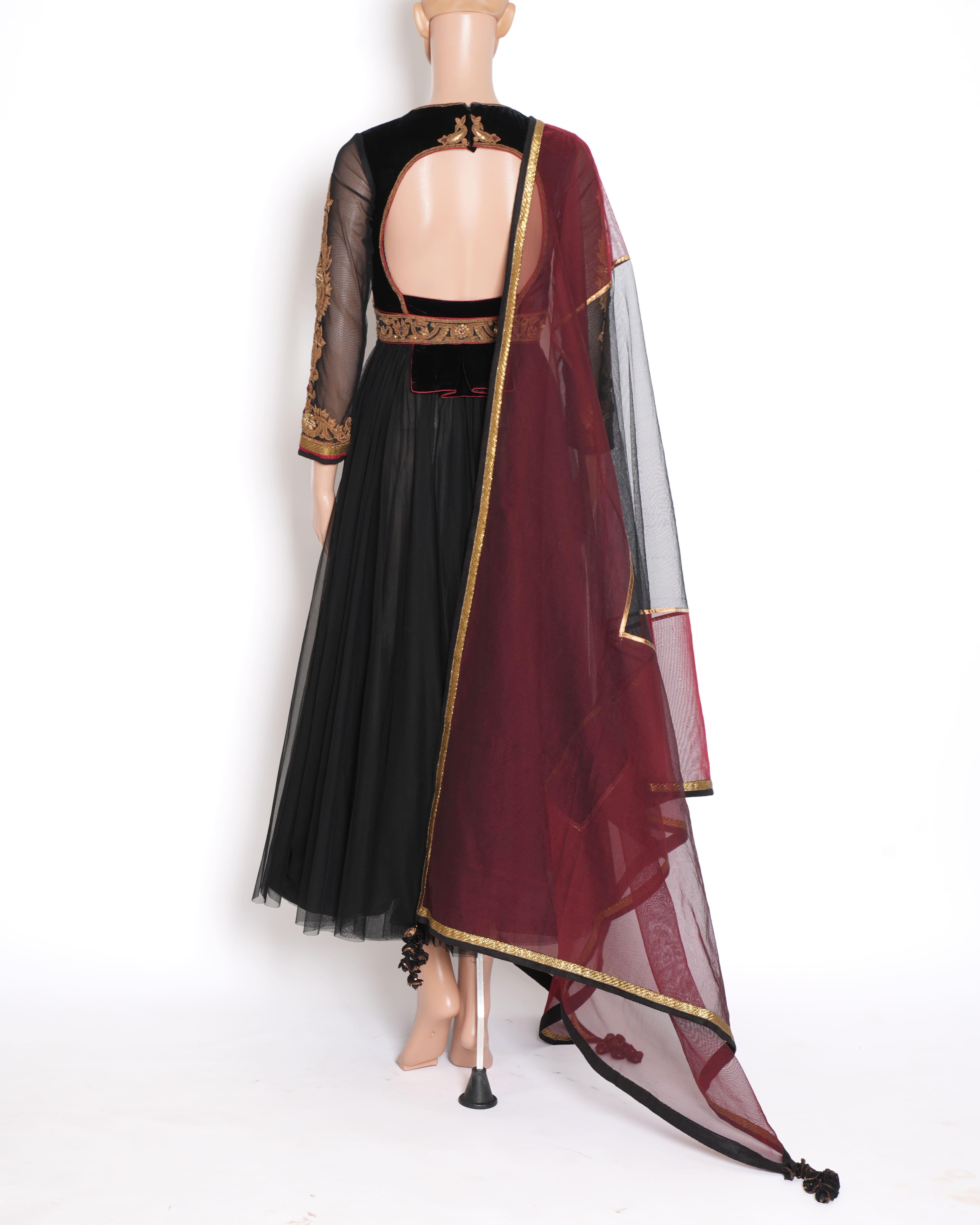 Tarun Tahiliani black Anarkali set