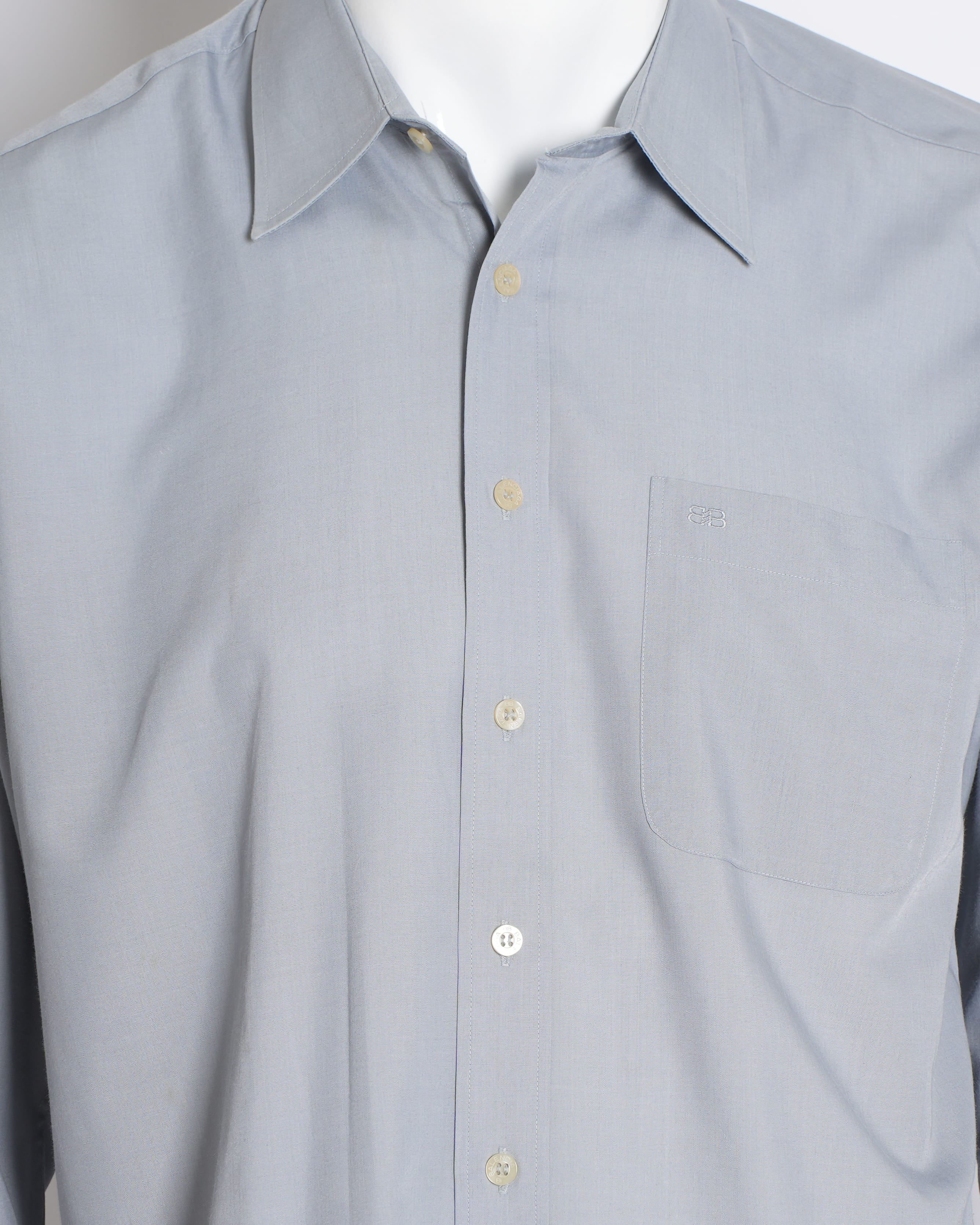 Balenciaga Men's Button-Down Shirt in grey