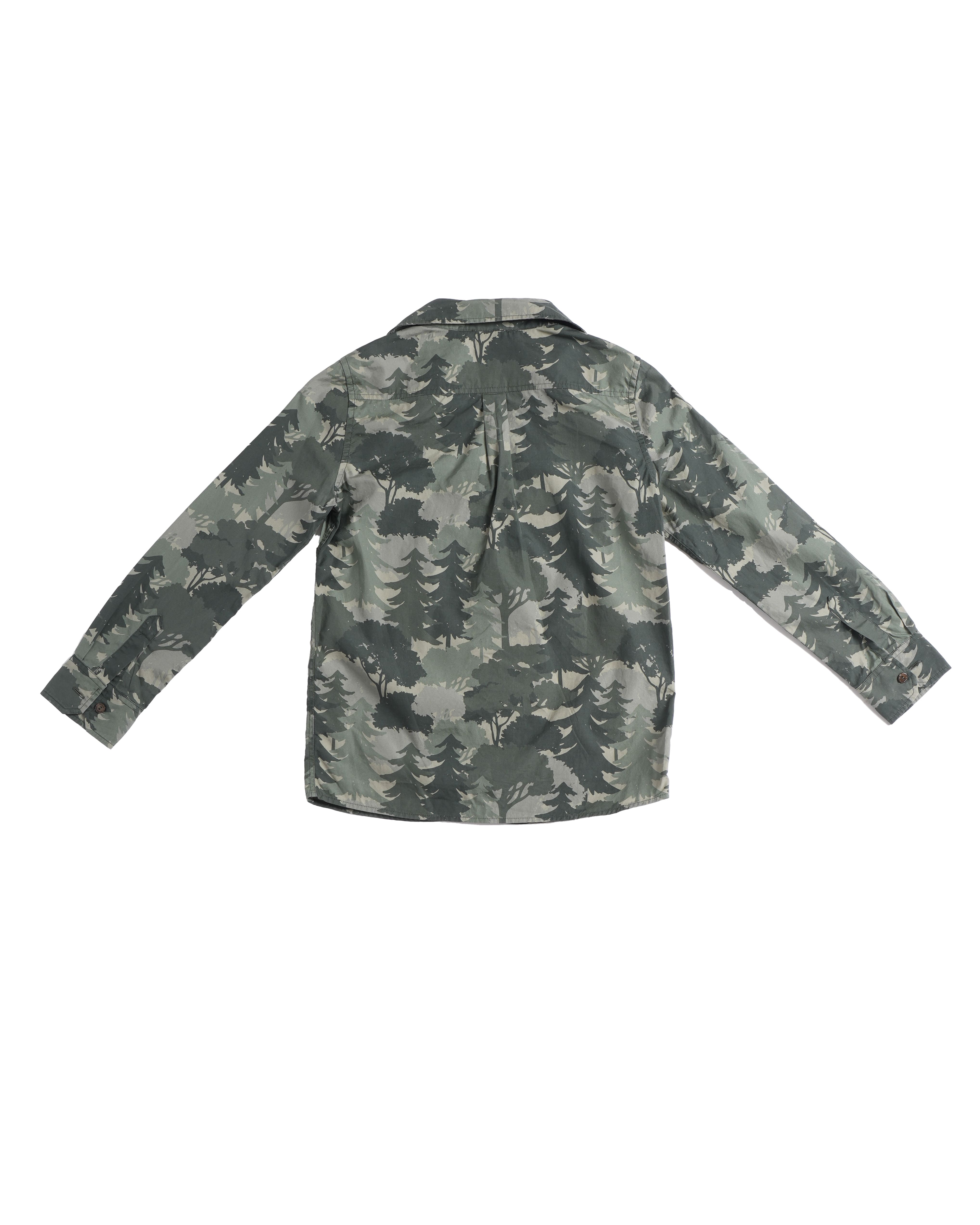 Dolce & Gabbana Kids Button Down Camouflage Printed Shirt Boys