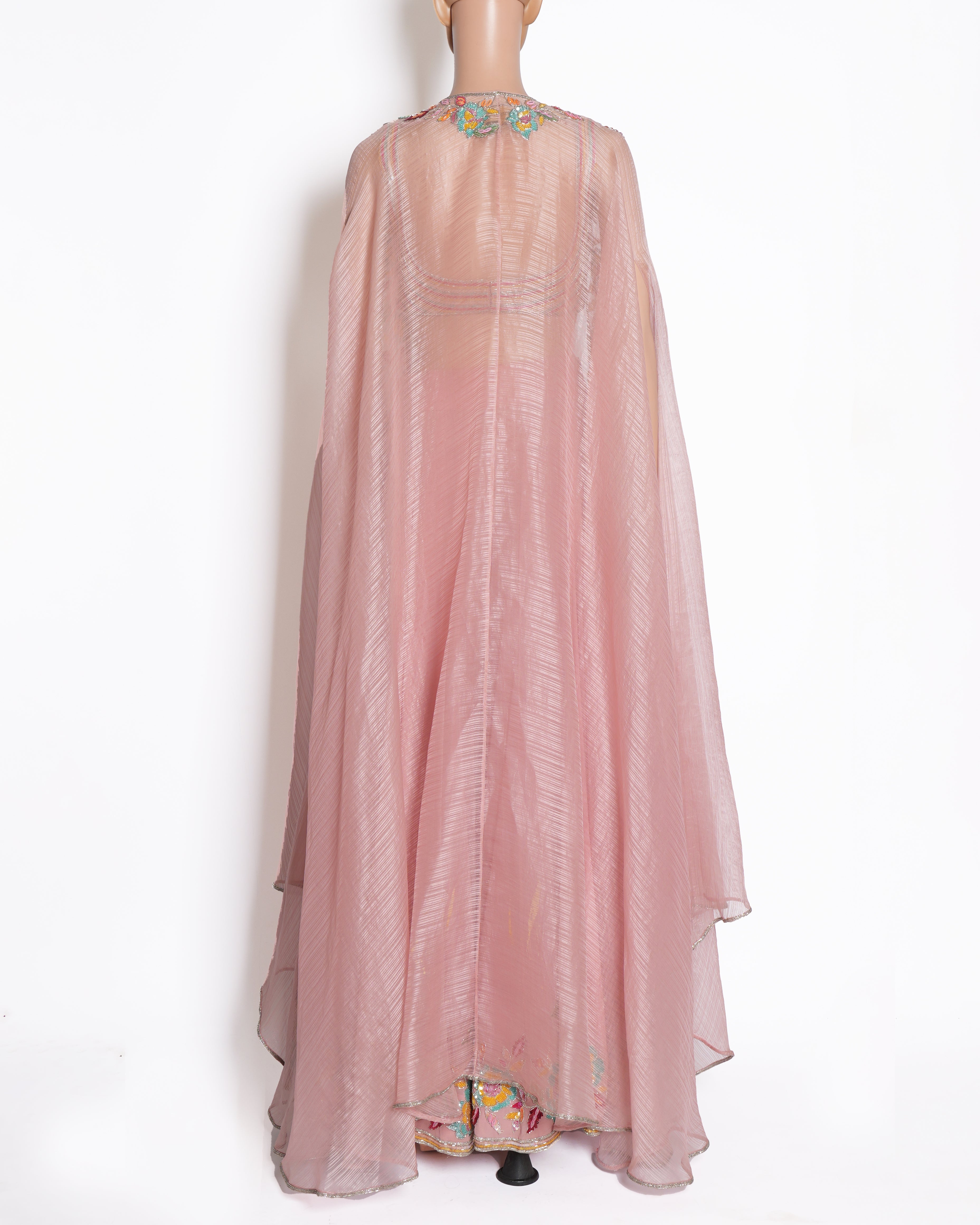Manish Malhotra Pink Embroidered Lehenga Set