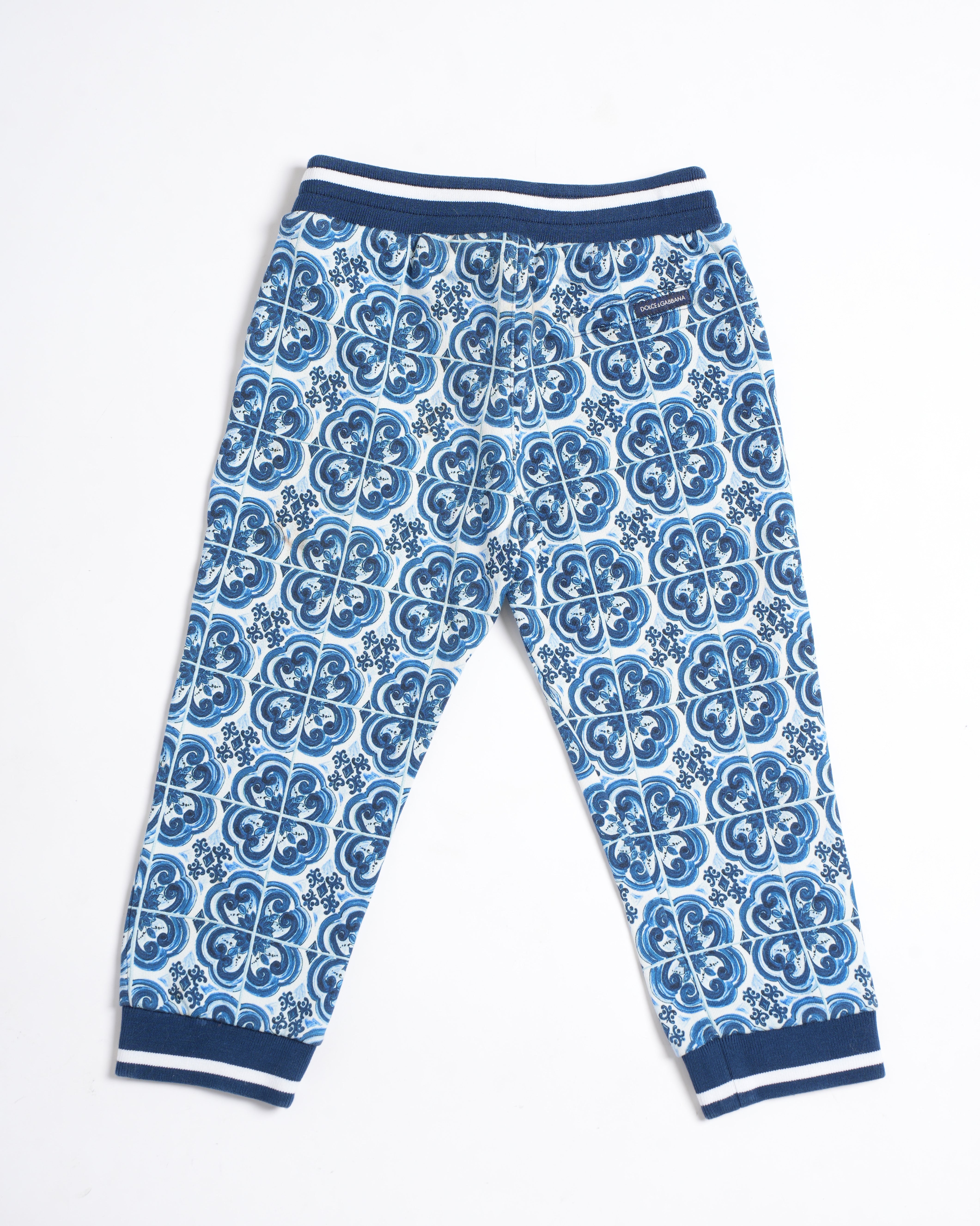 Dolce & Gabbana Kids Majolica Print Pants