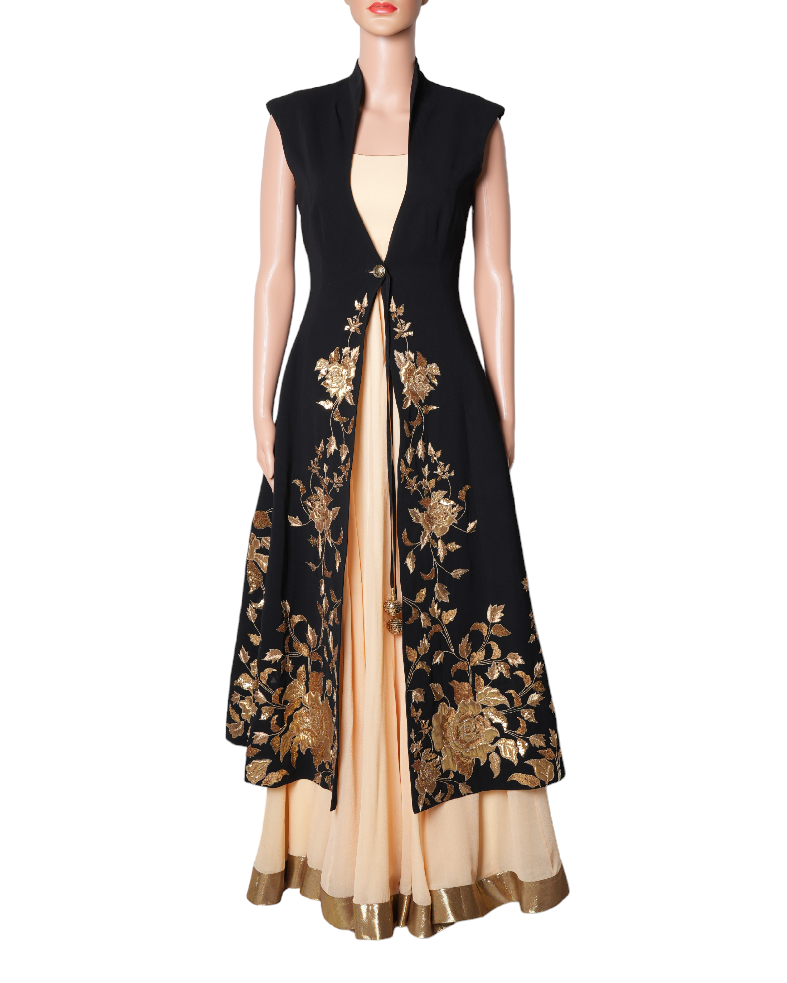 Shilpa Reddy Black Anarkali Set