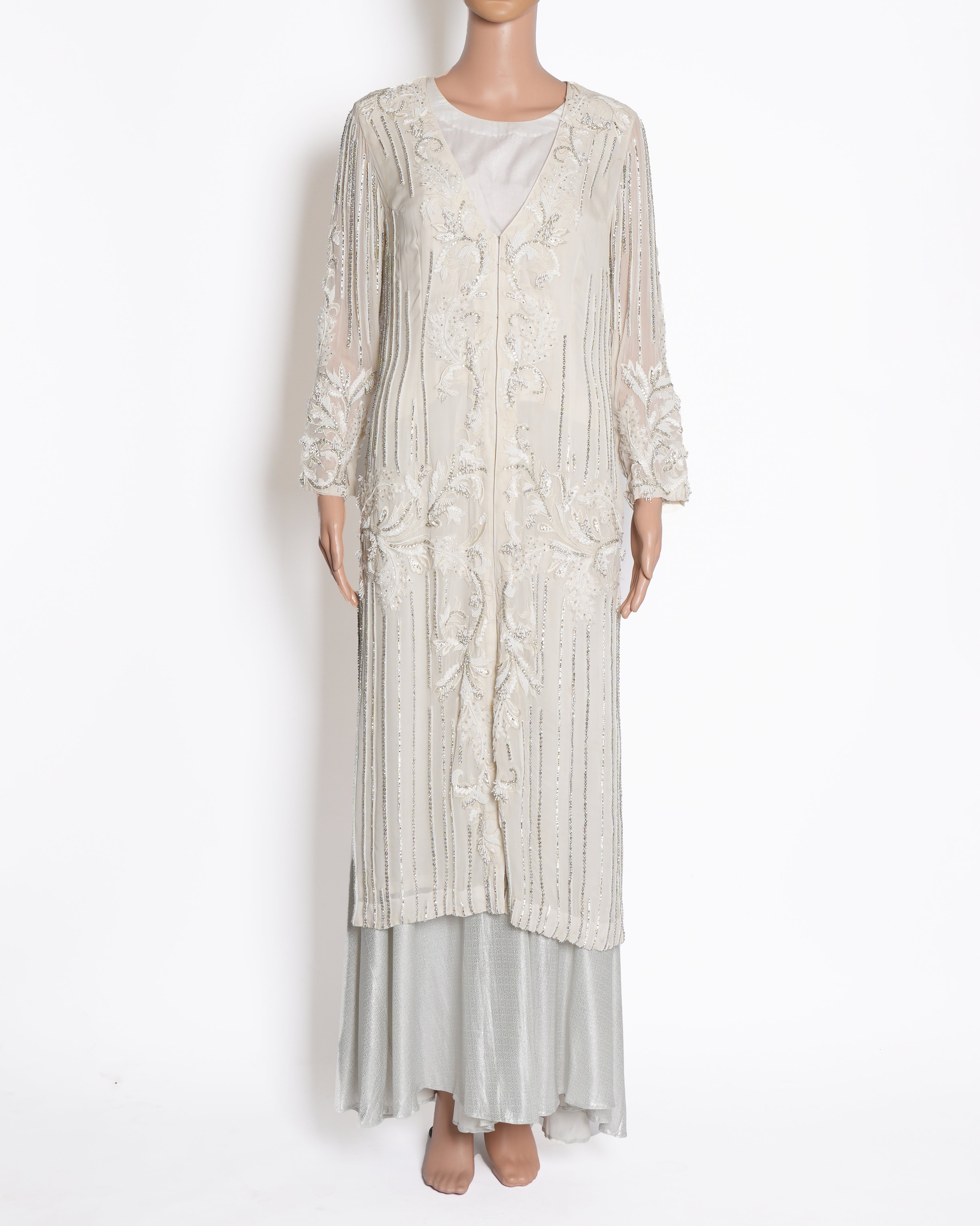 Geisha designs Crinkled Embellished kurta & Palazzo