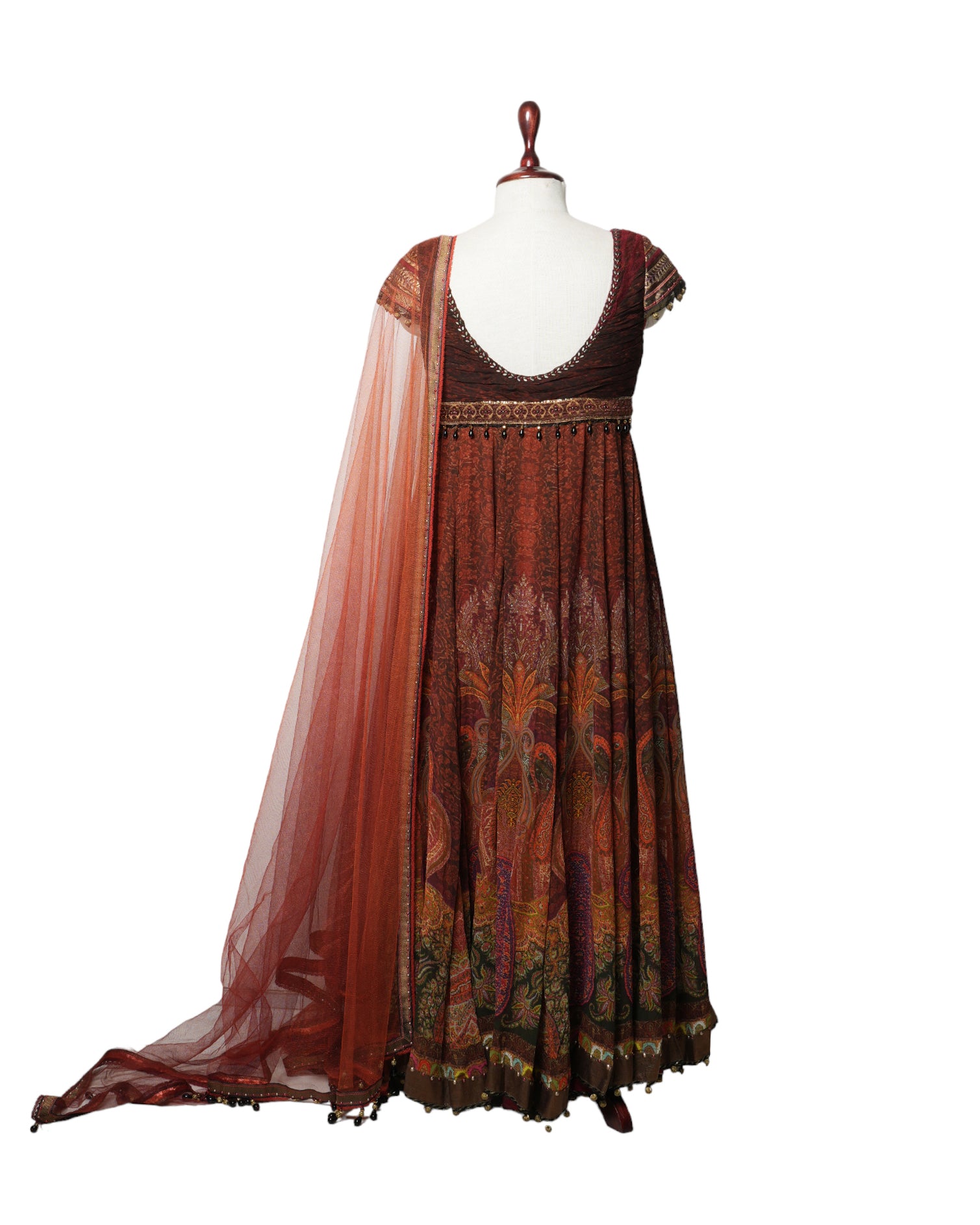 Tarun Tahiliani Maroon Anarkali