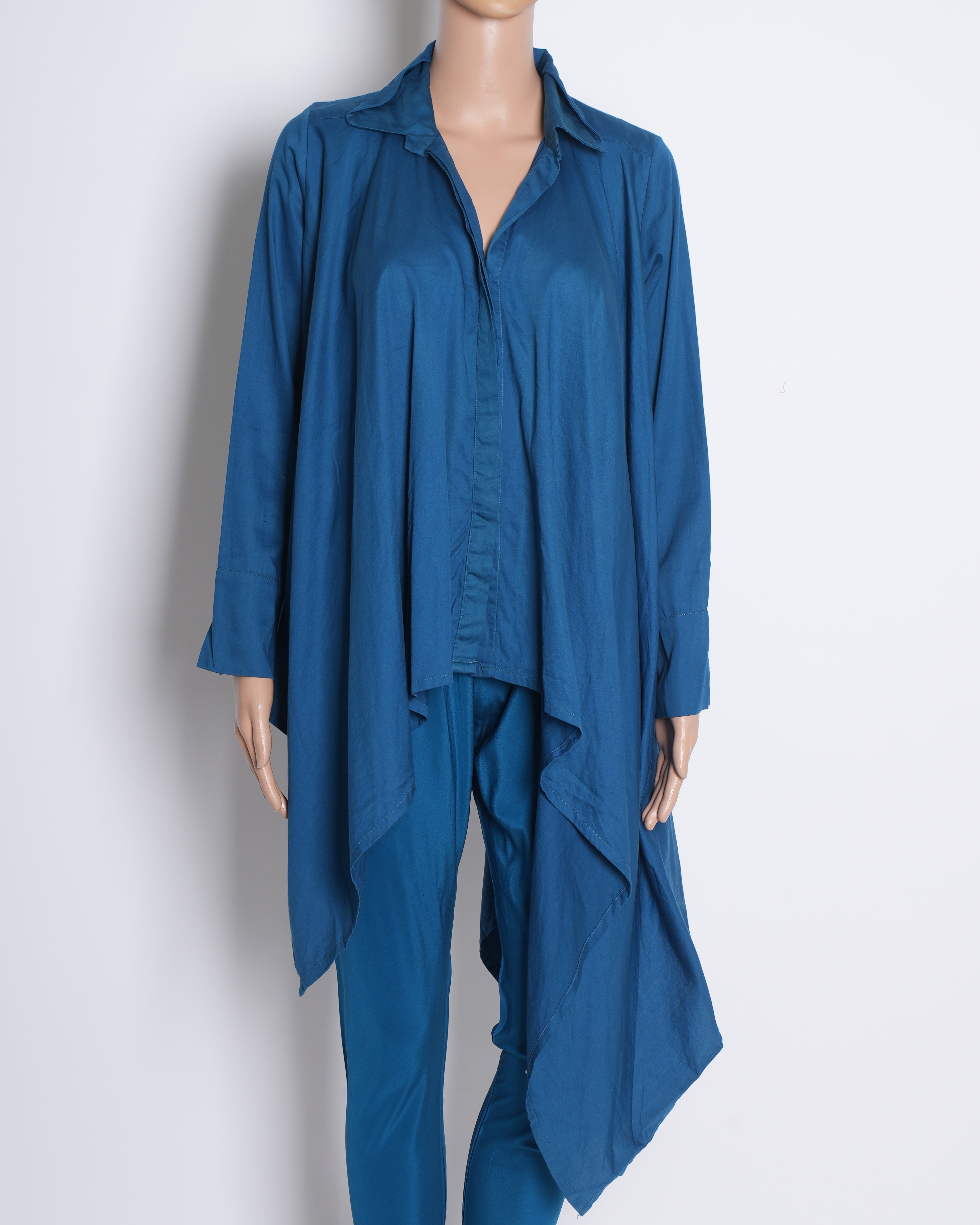 Gulabo By Abu & Sandeep Blue Asymmetric Top