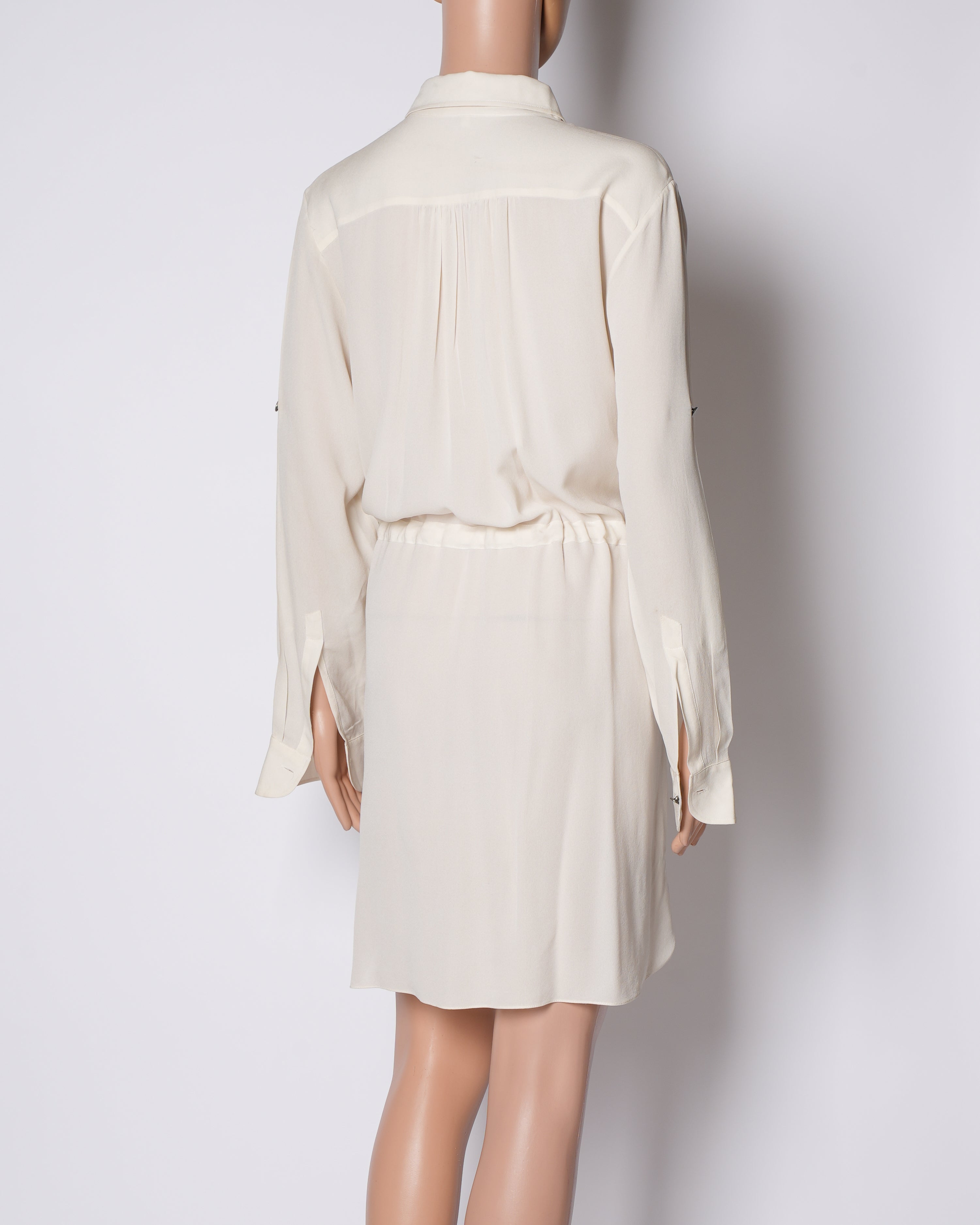 Adam Shirt Dress In Off-white