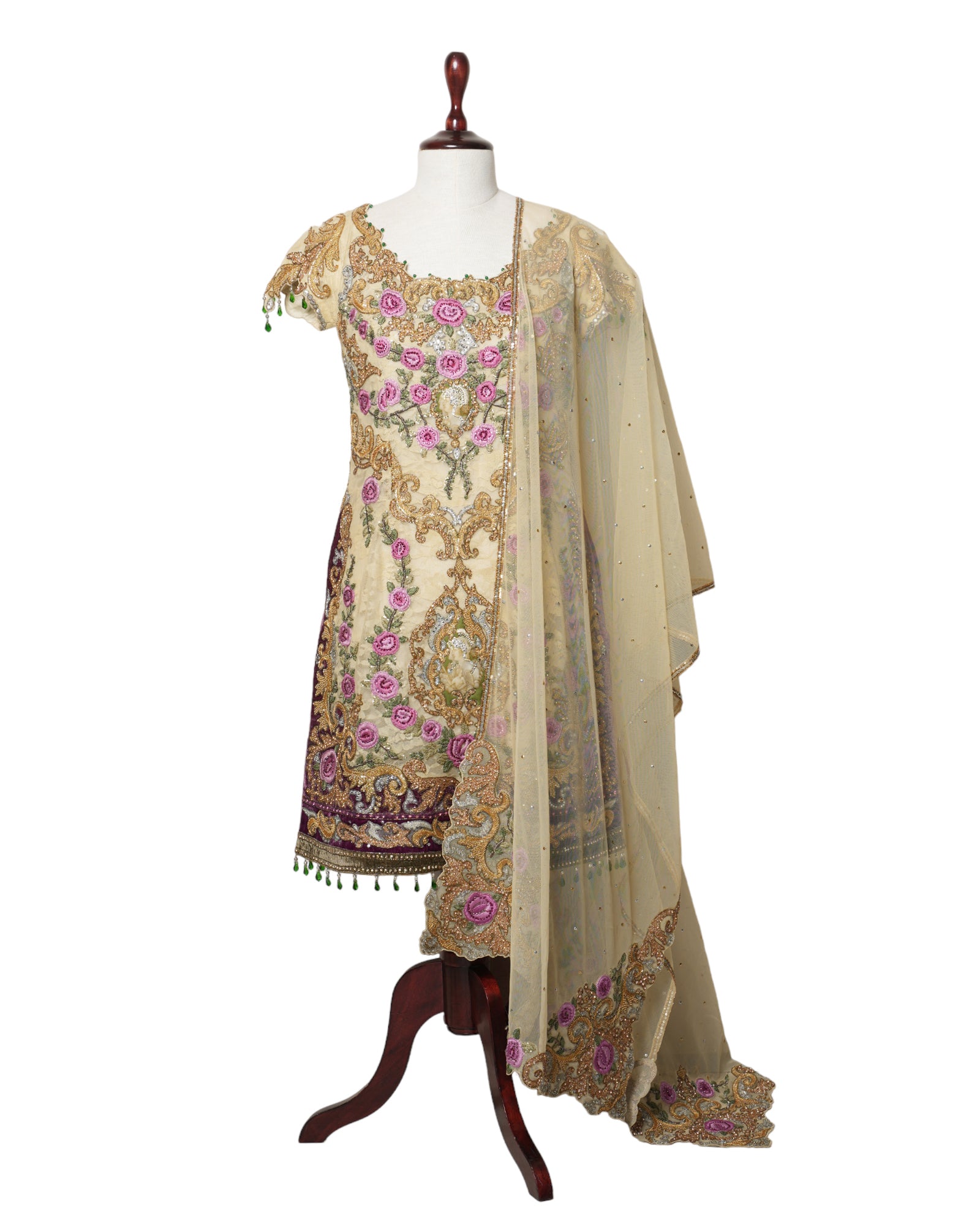 Anjalee & Arjun Kapoor Beige Suit Set