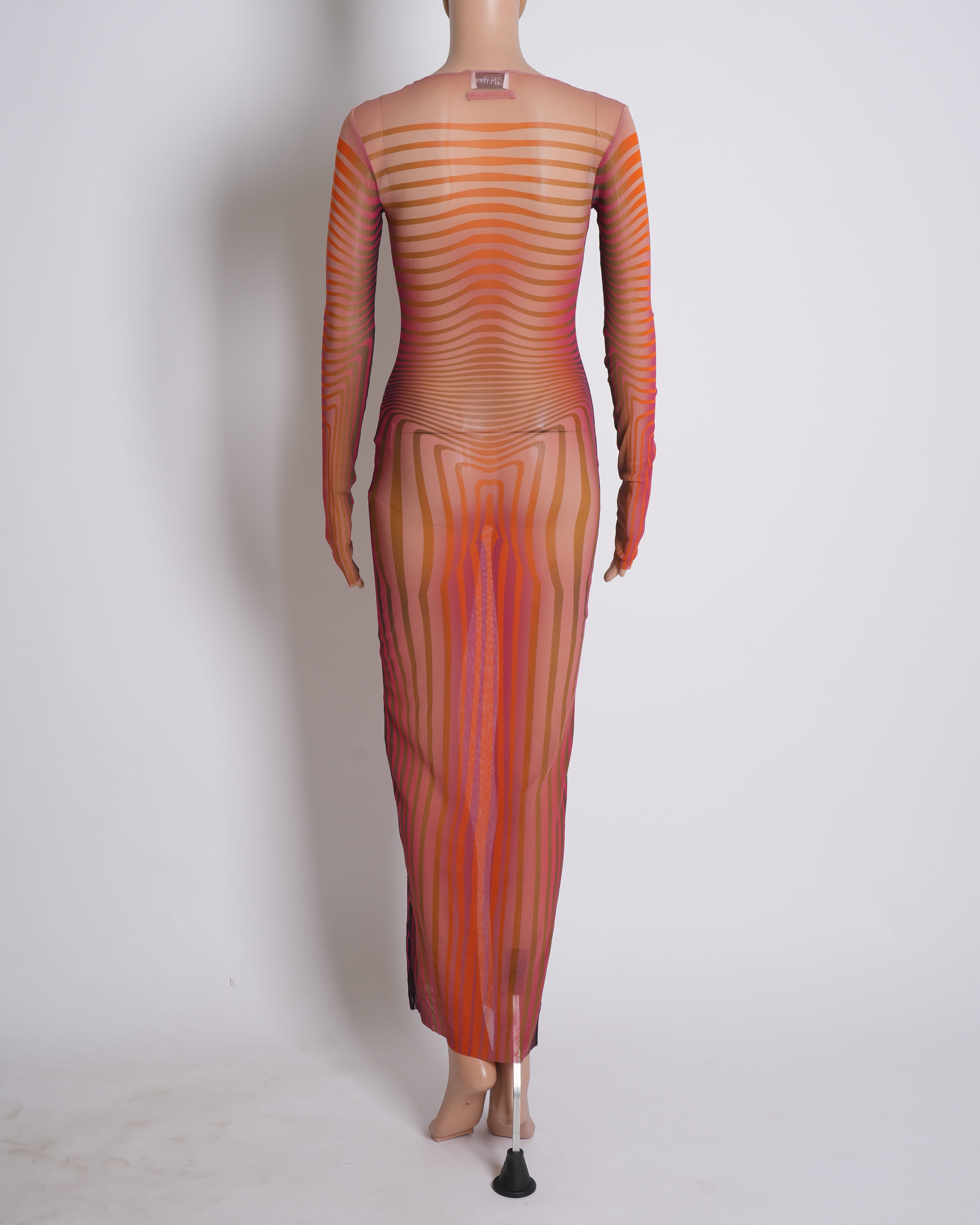 Jean Paul Gaultier Sheer Printed dress
