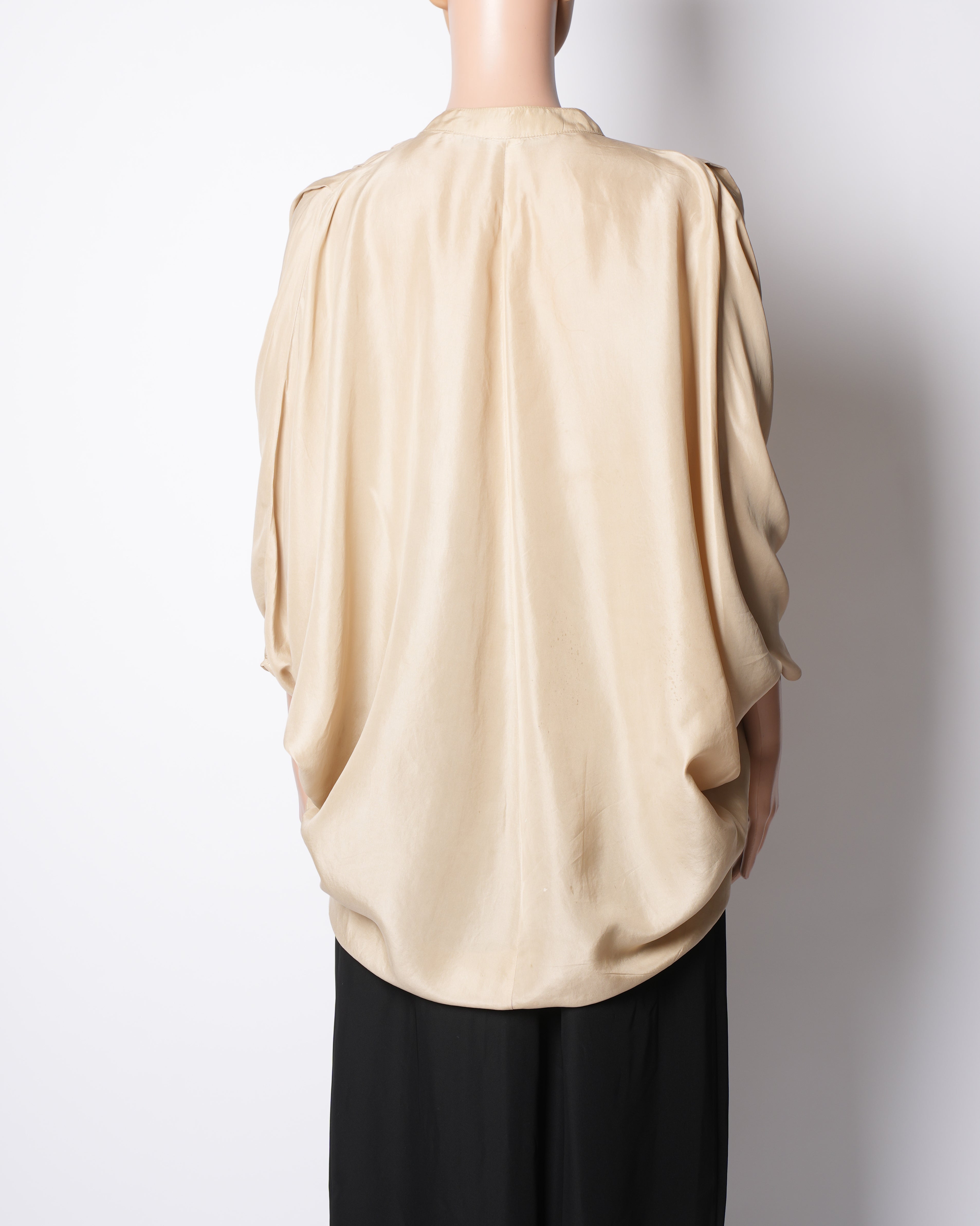 Twelfth Street By Cynthia Vincent Kimono Sleeve Beige Top