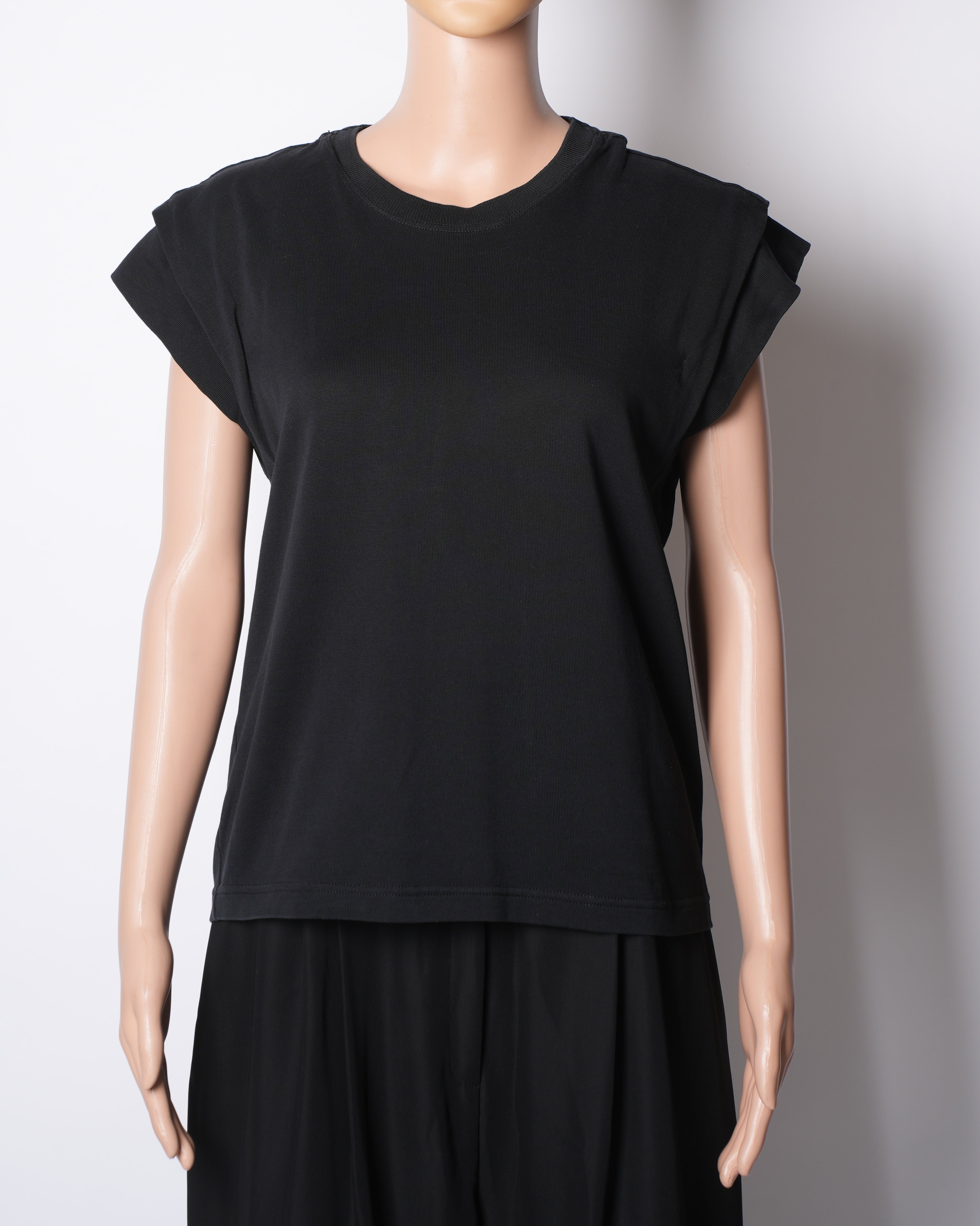 Isabel Marant Cap Sleeves Black Top