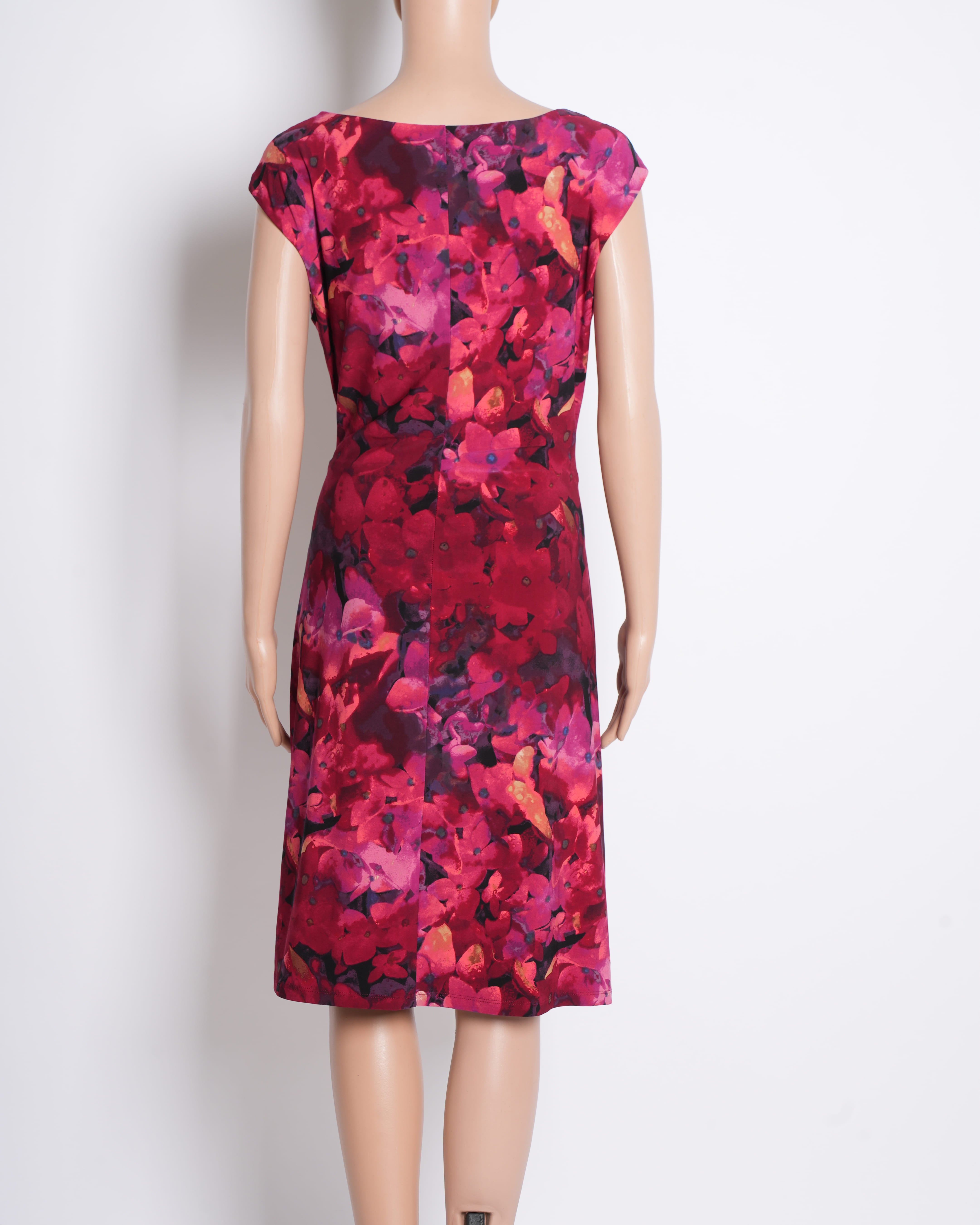 Ralph Lauren Floral Dress in Shades of Red