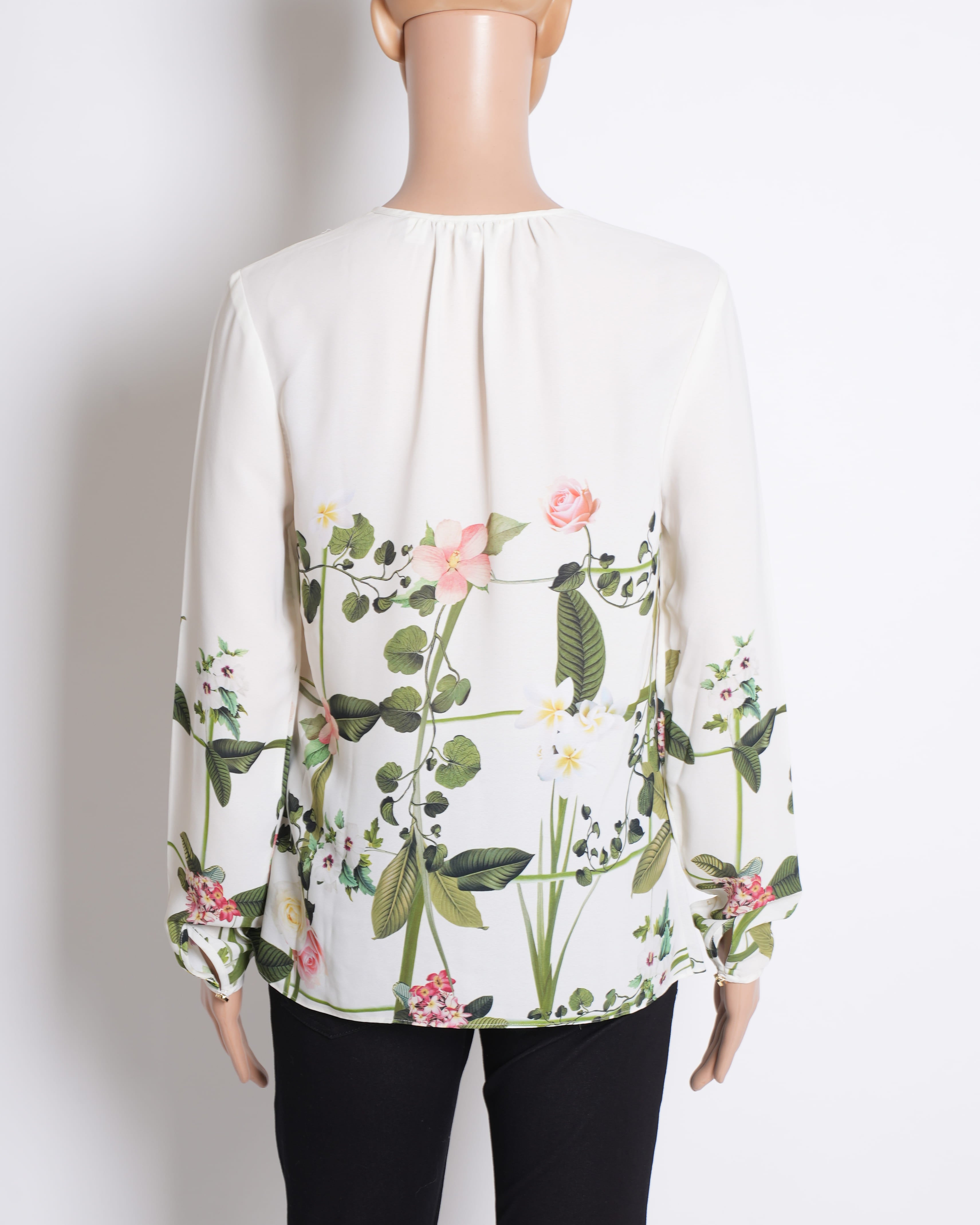 Ted Baker Floral Top With Full Sleeves