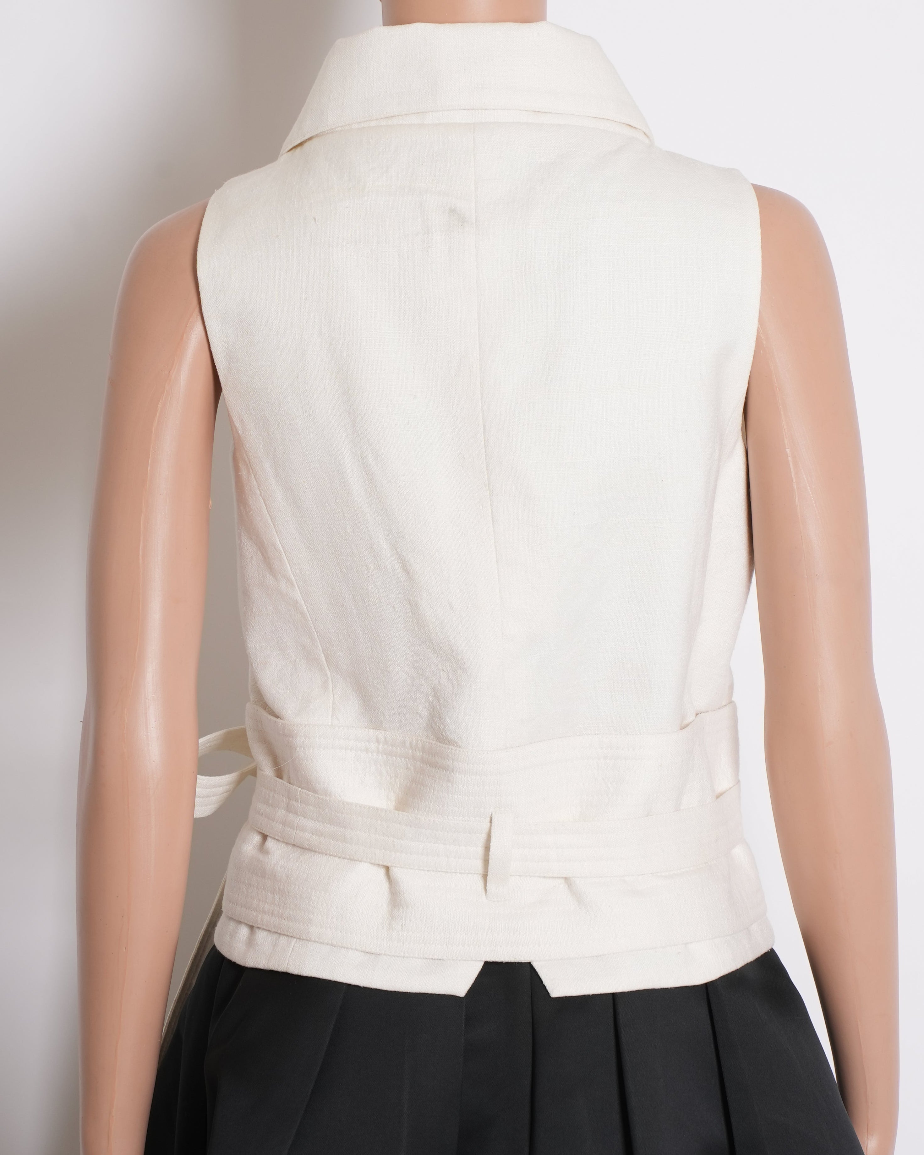 New Payal Khandwala Waistcoat In Ivory