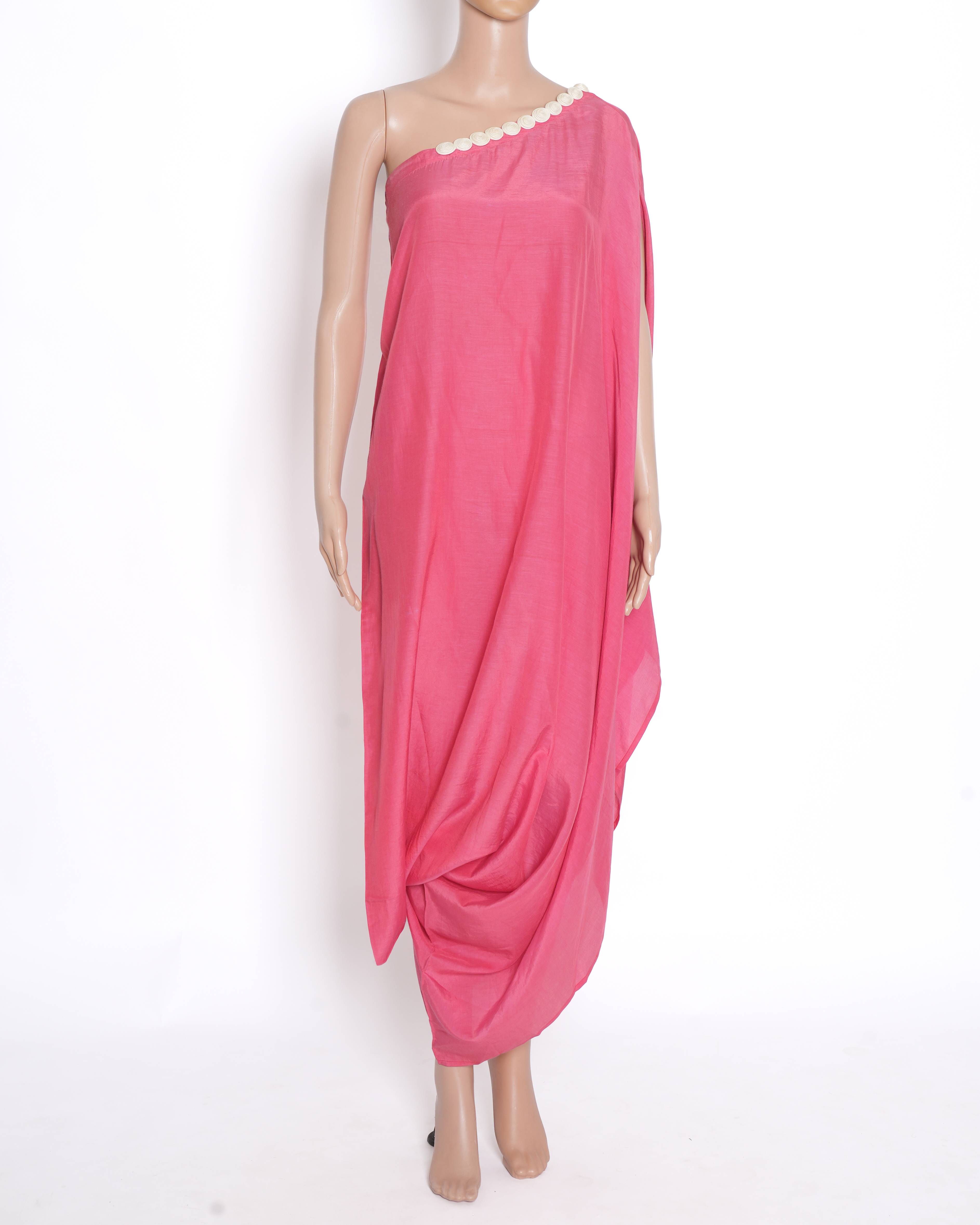 Nupur Kanoi single-shoulder dress in pink