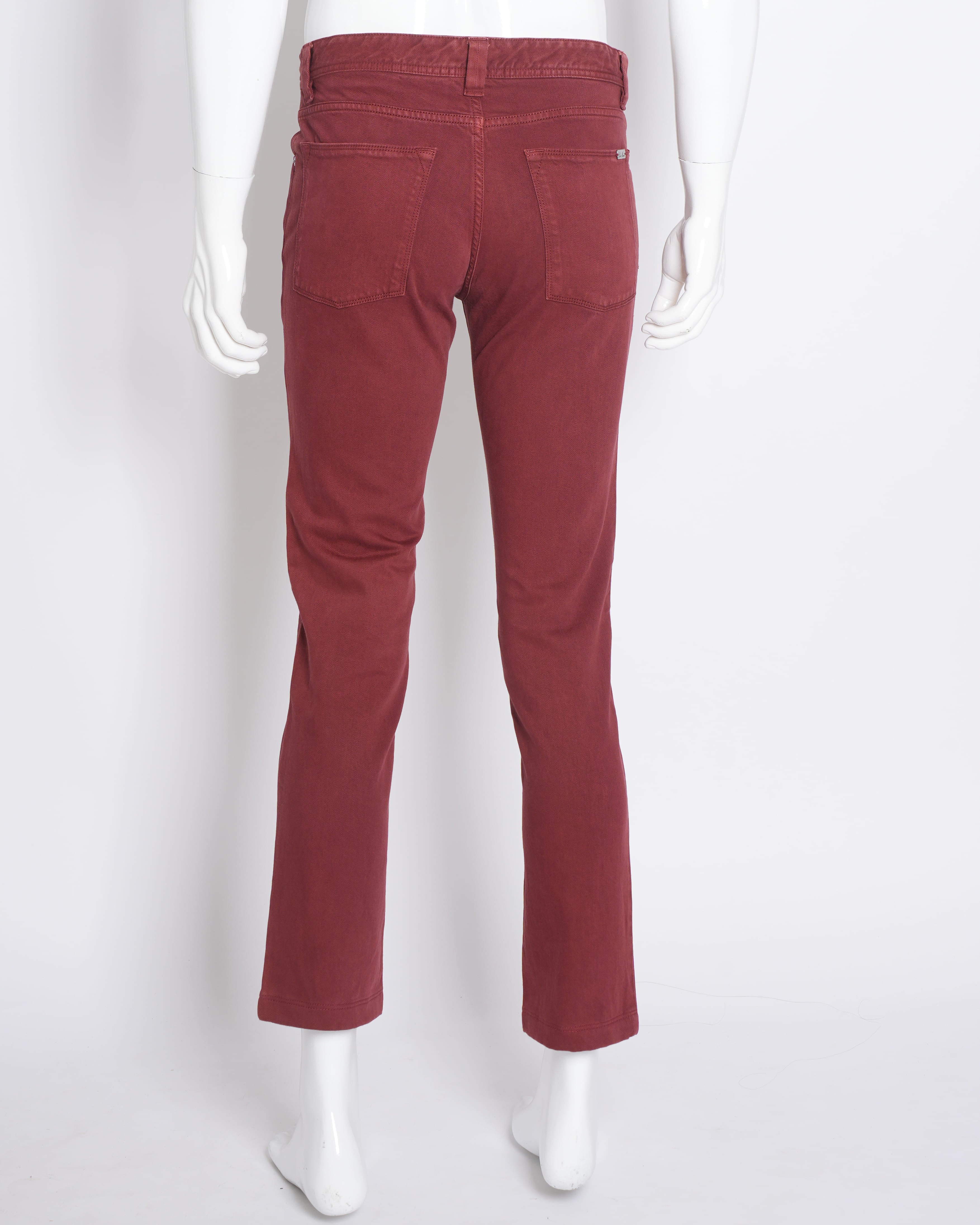 Loro Piana Men's Pants In Maroon