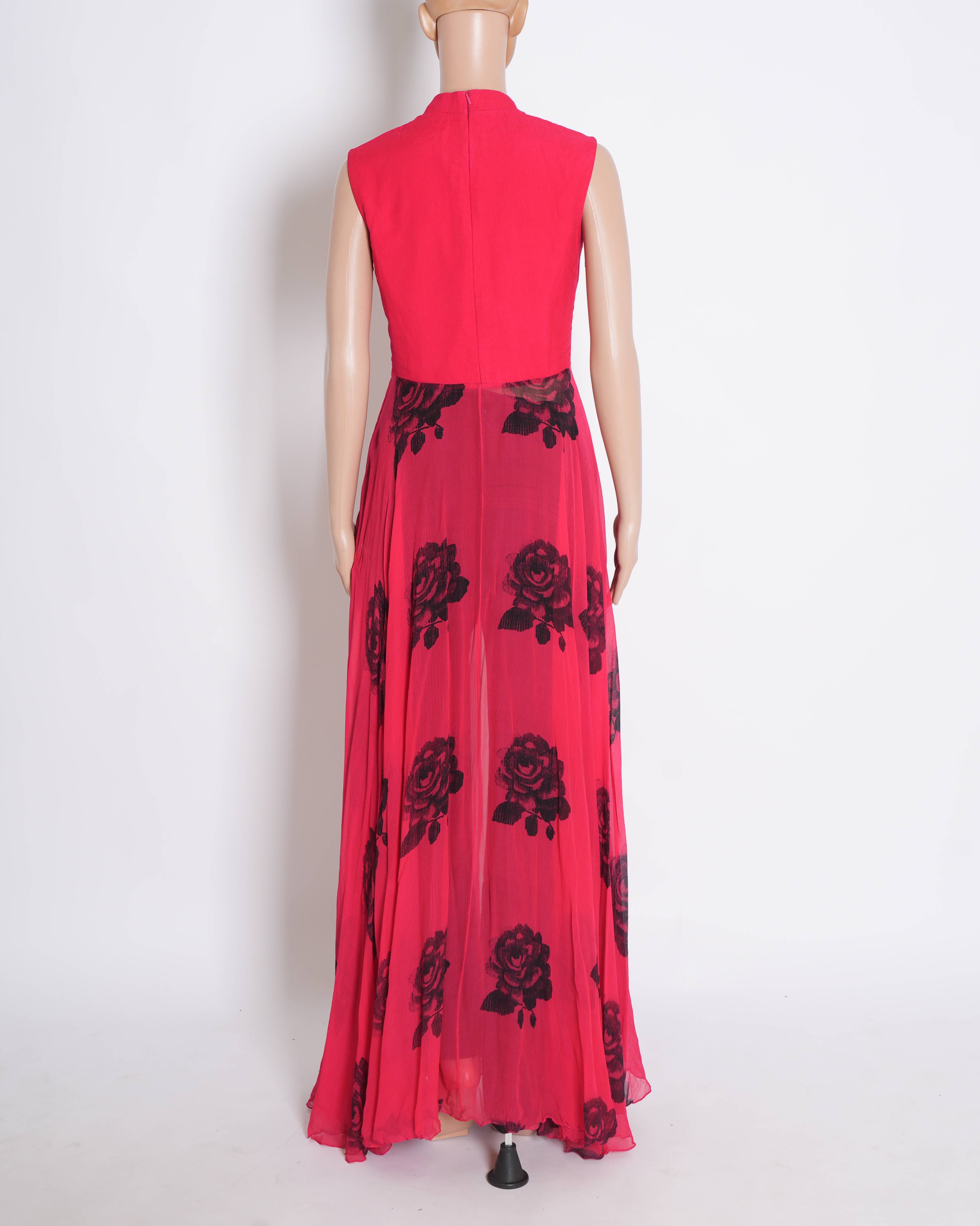 Dolly J red rose printed kurta