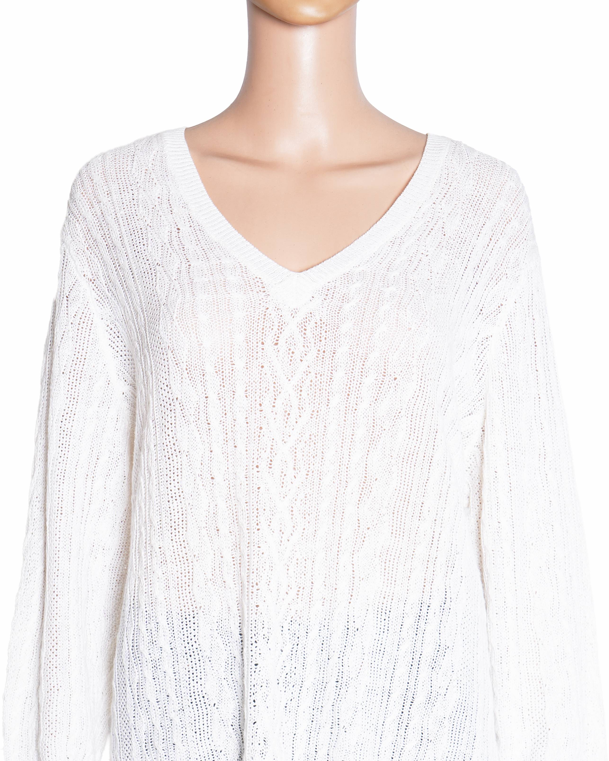 Lauren By Ralph Lauren White Sweater