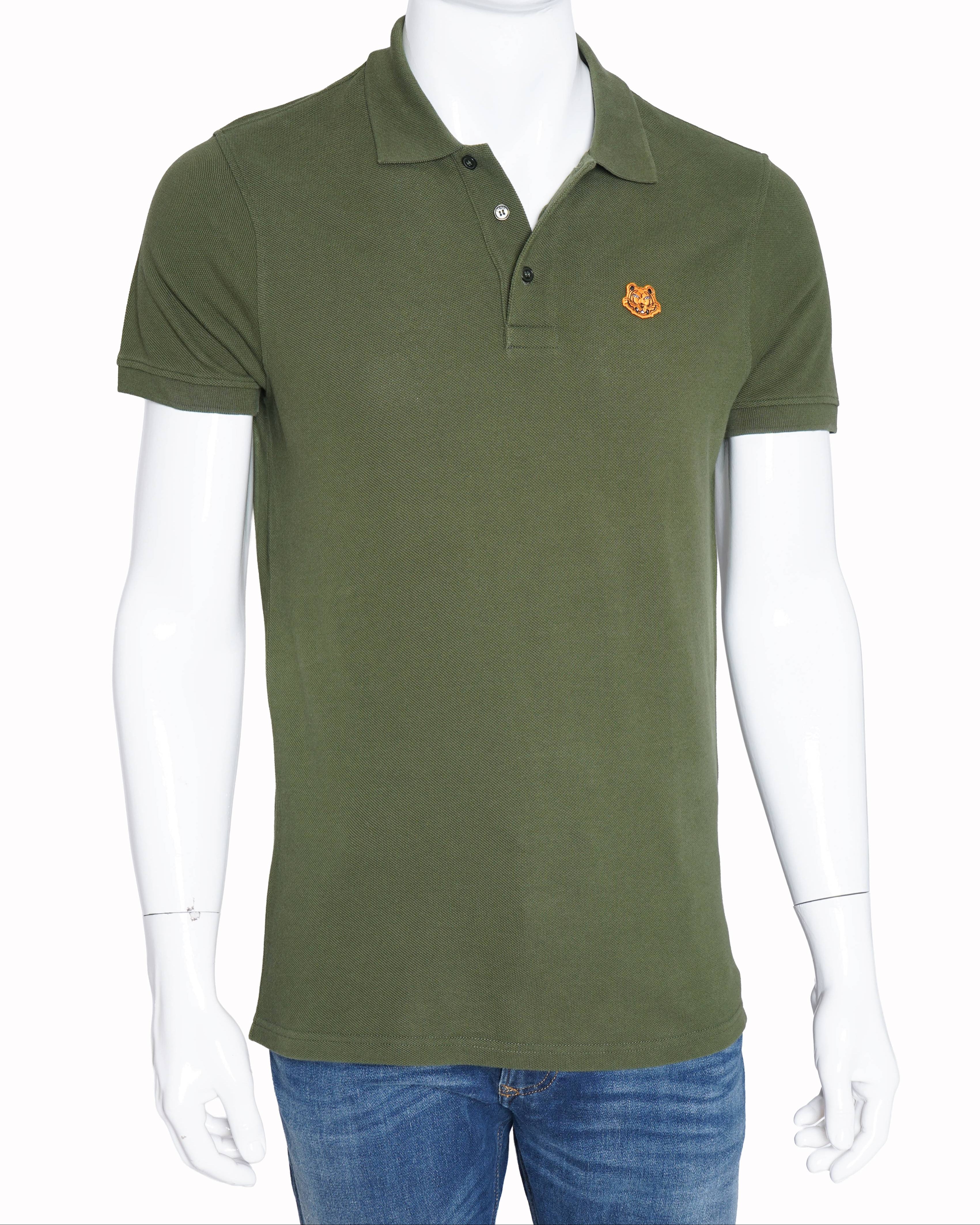 Kenzo olive green polo t-shirt for men