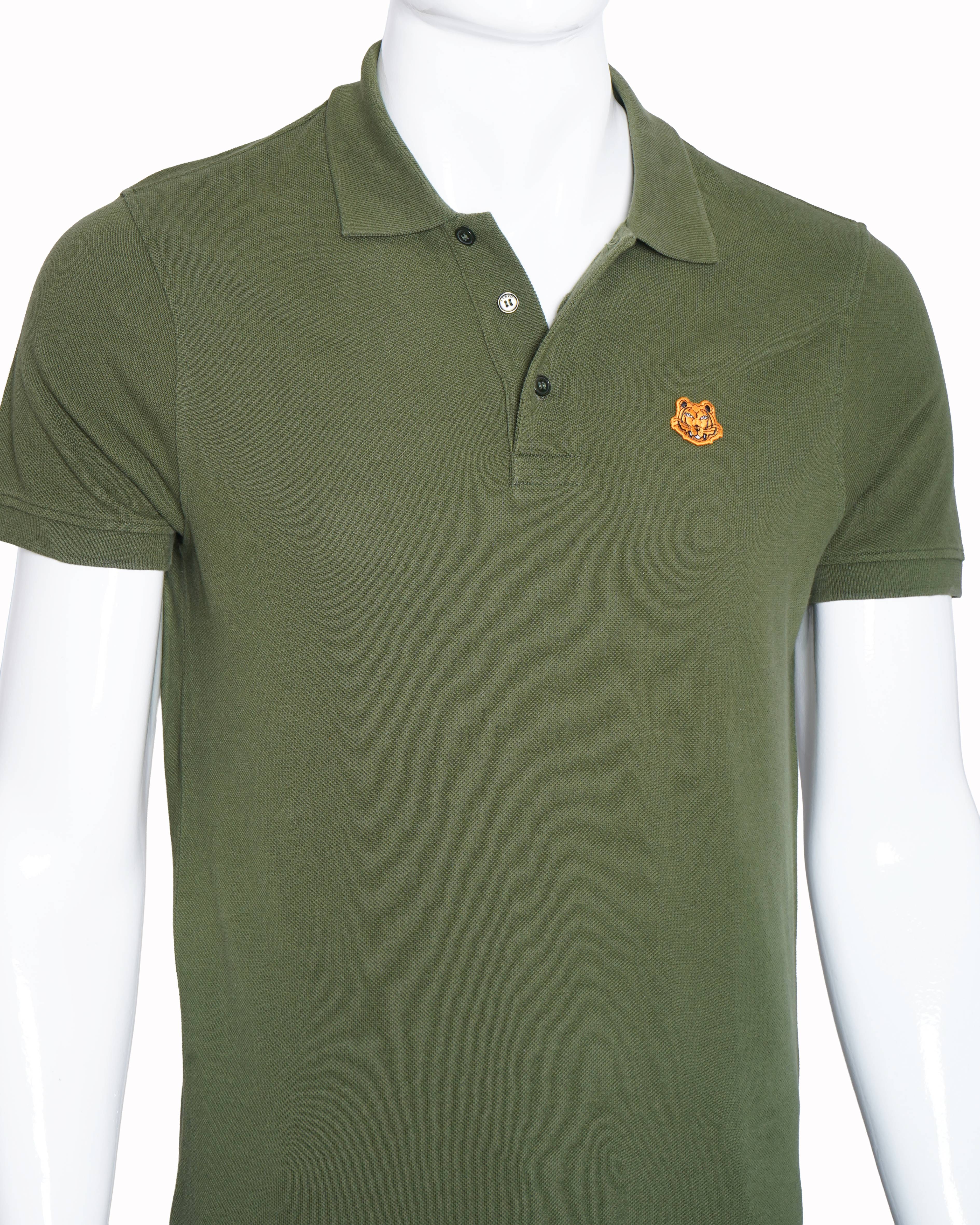 Kenzo olive green polo t-shirt for men