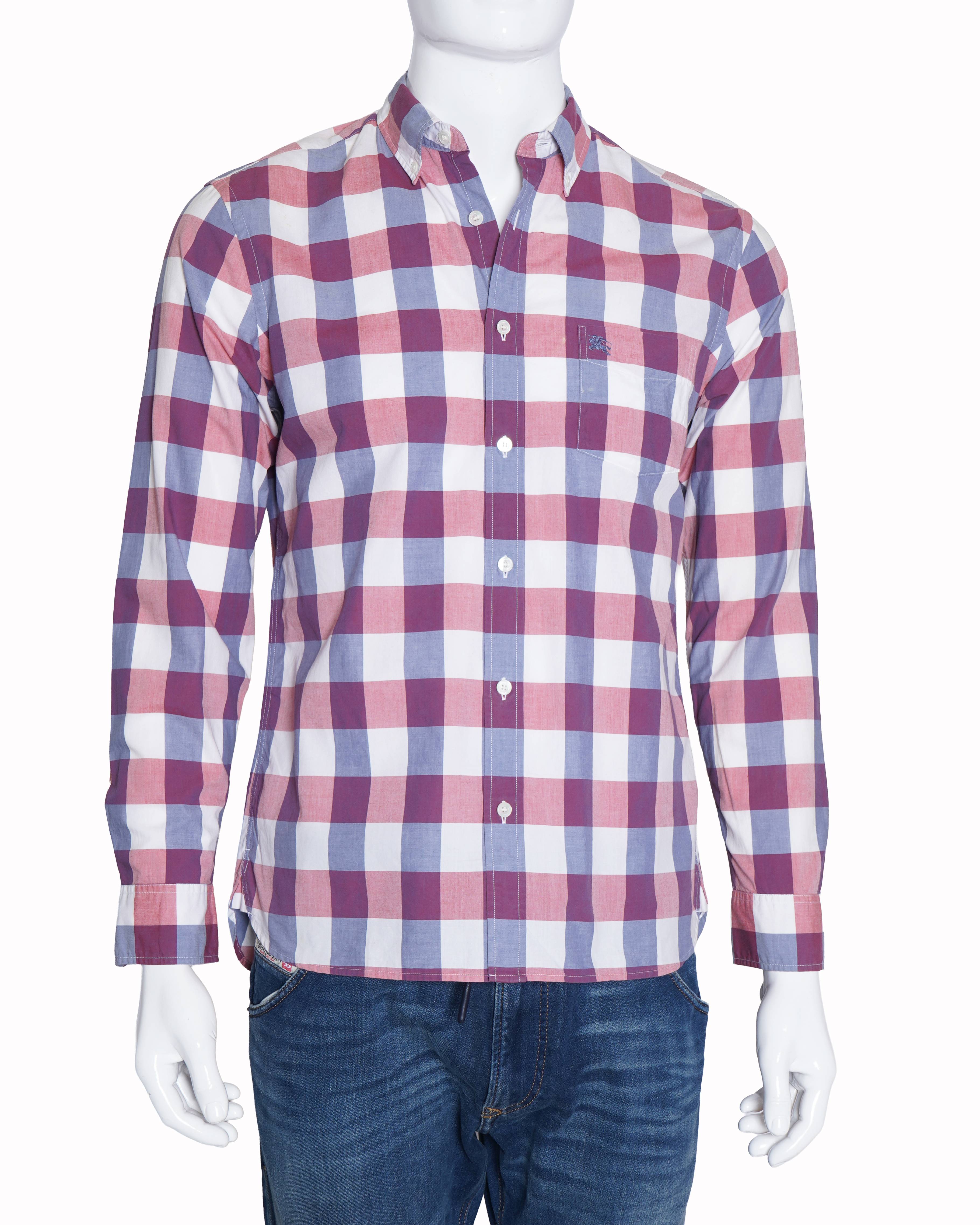 Burberry checkered full sleeve shirt