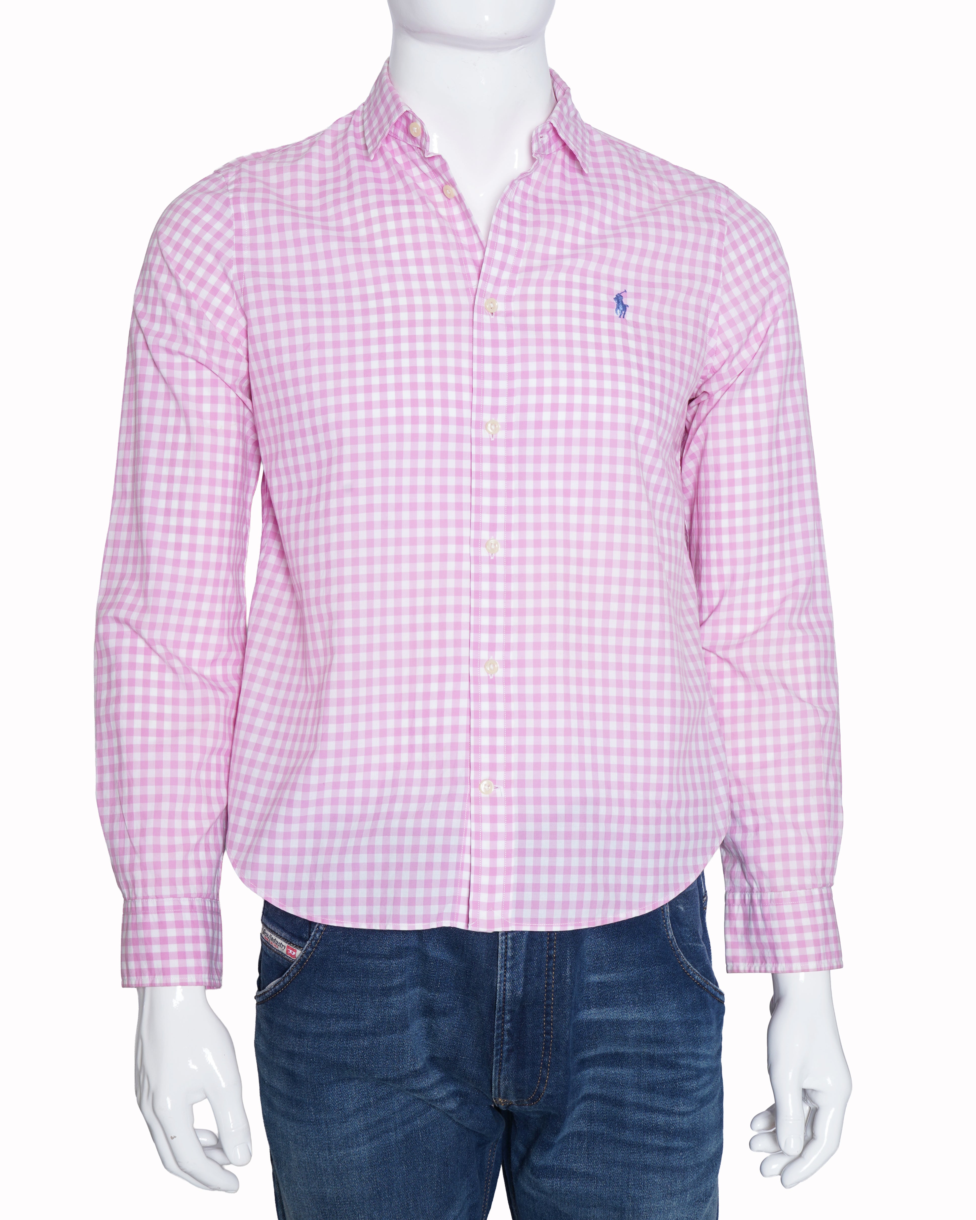 Ralph Lauren checkered pink shirt