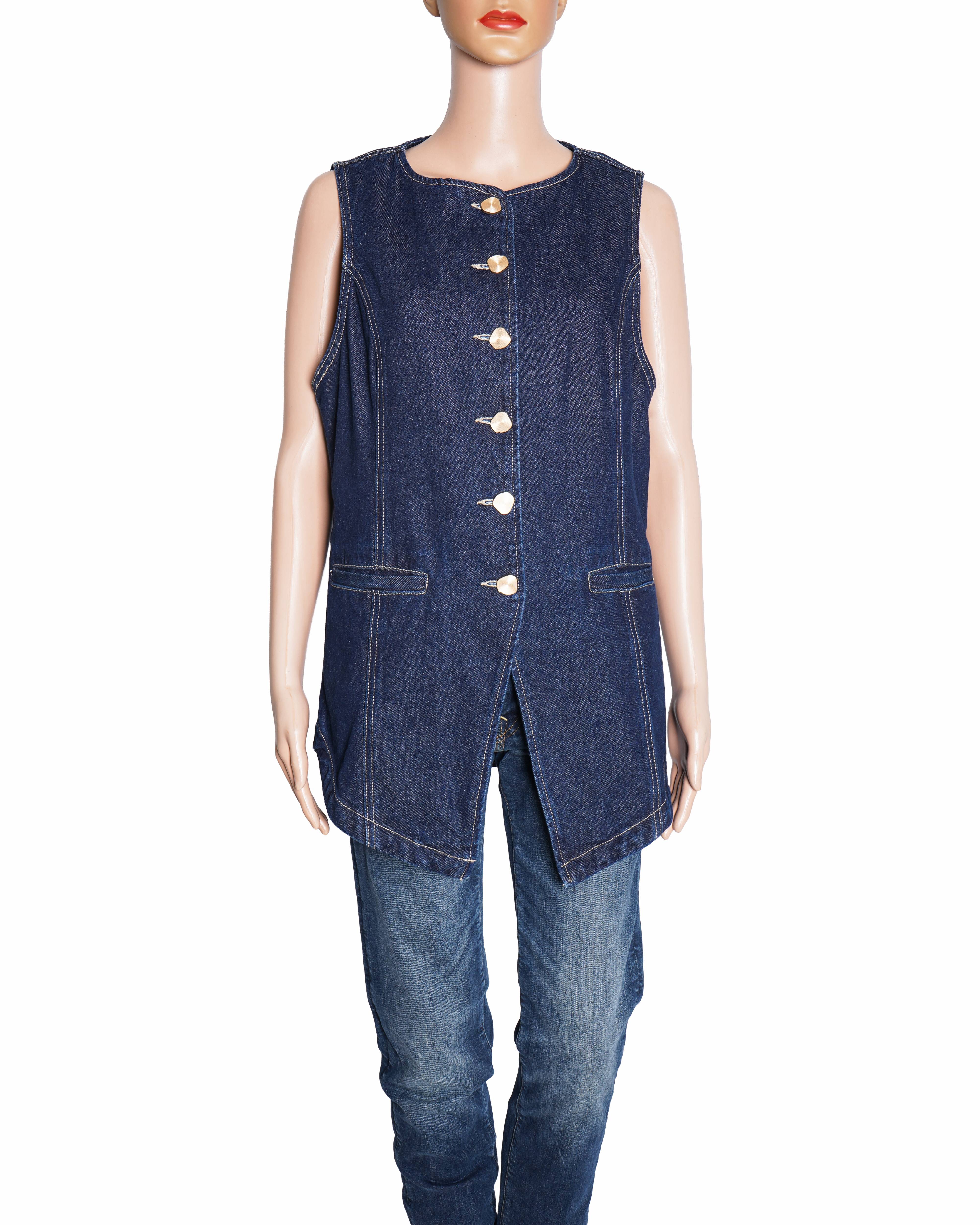 Dissh Indigo Denim Olly Tailored Vest