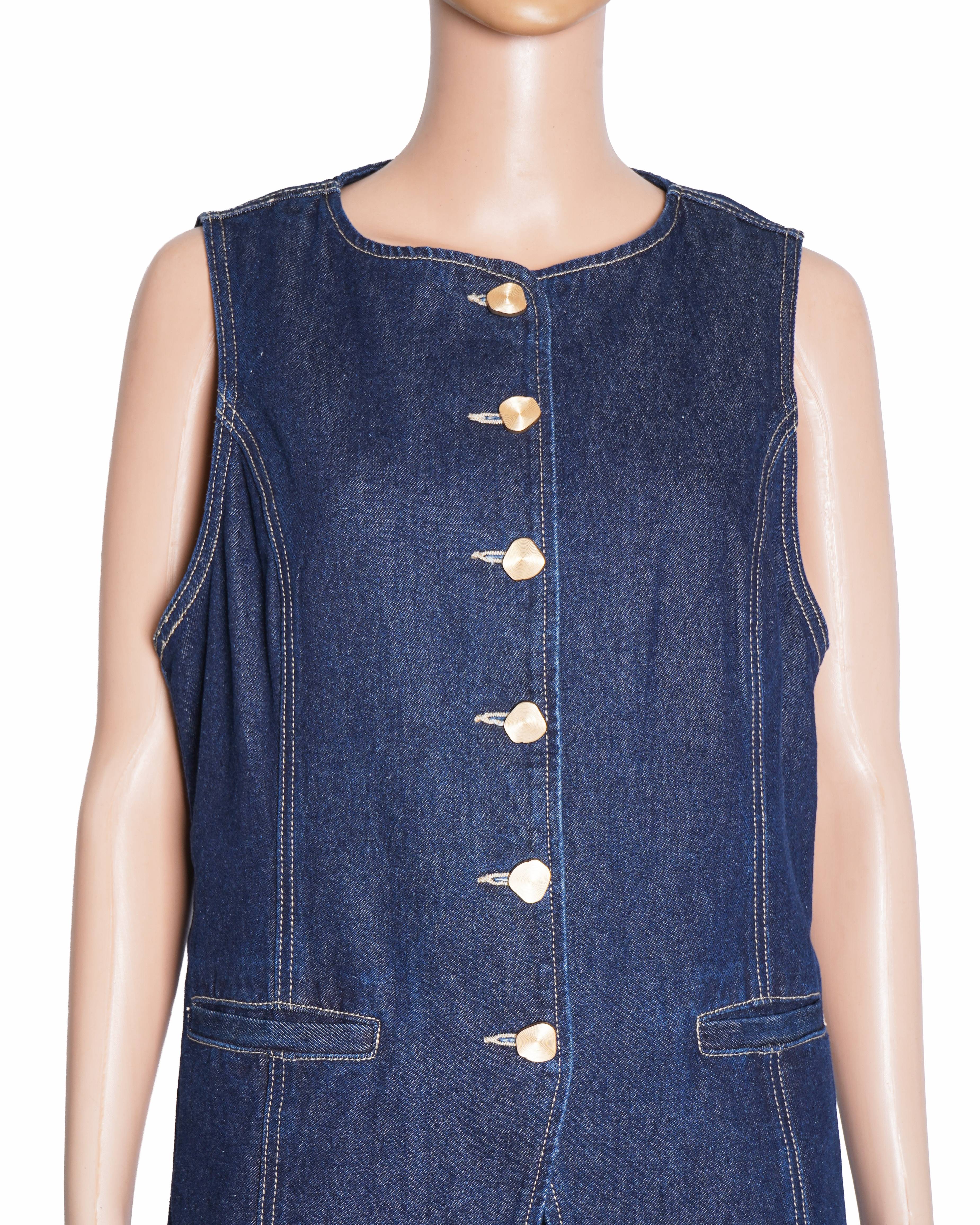 Dissh Indigo Denim Olly Tailored Vest