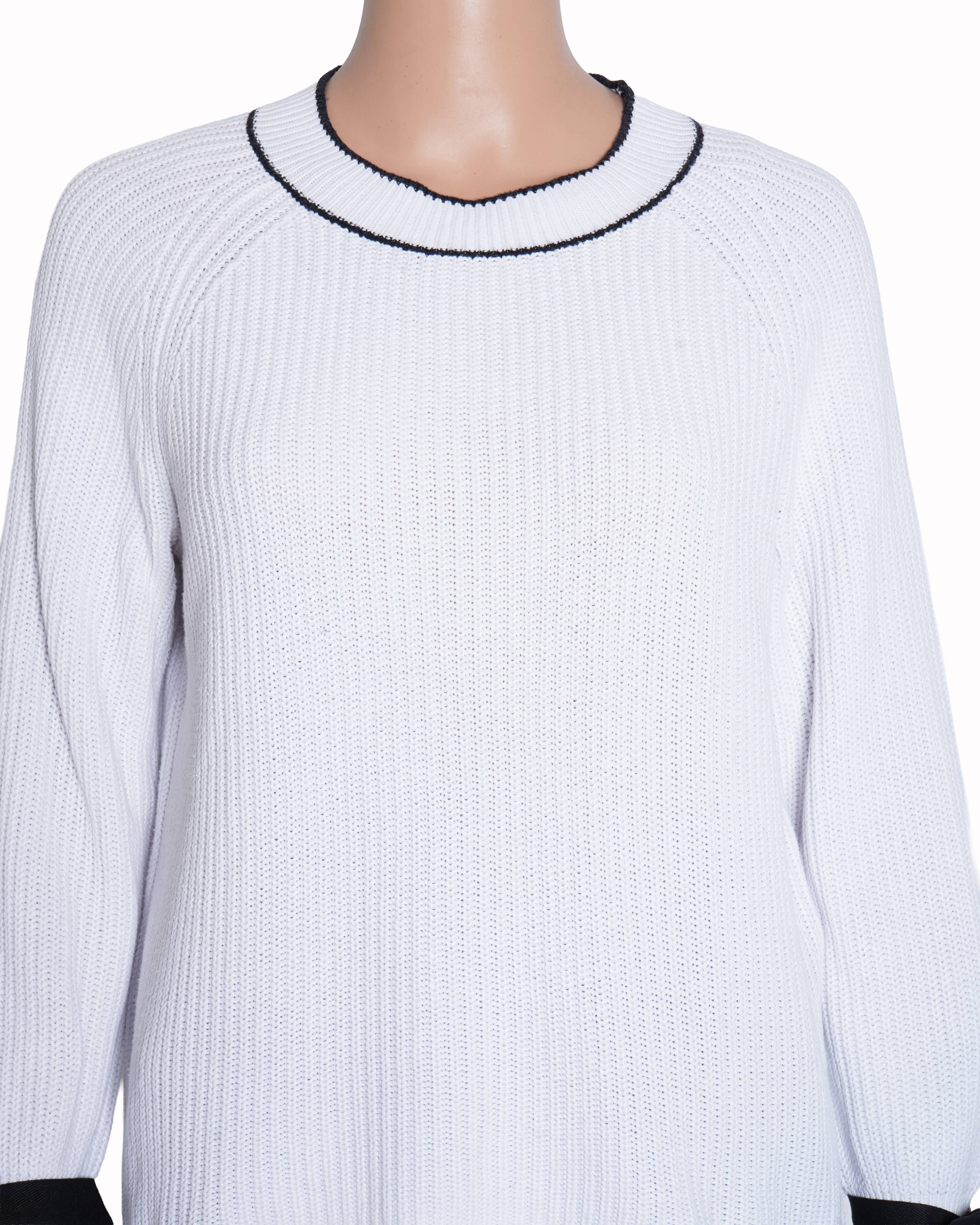 Hugo Boss white bell cuffs top