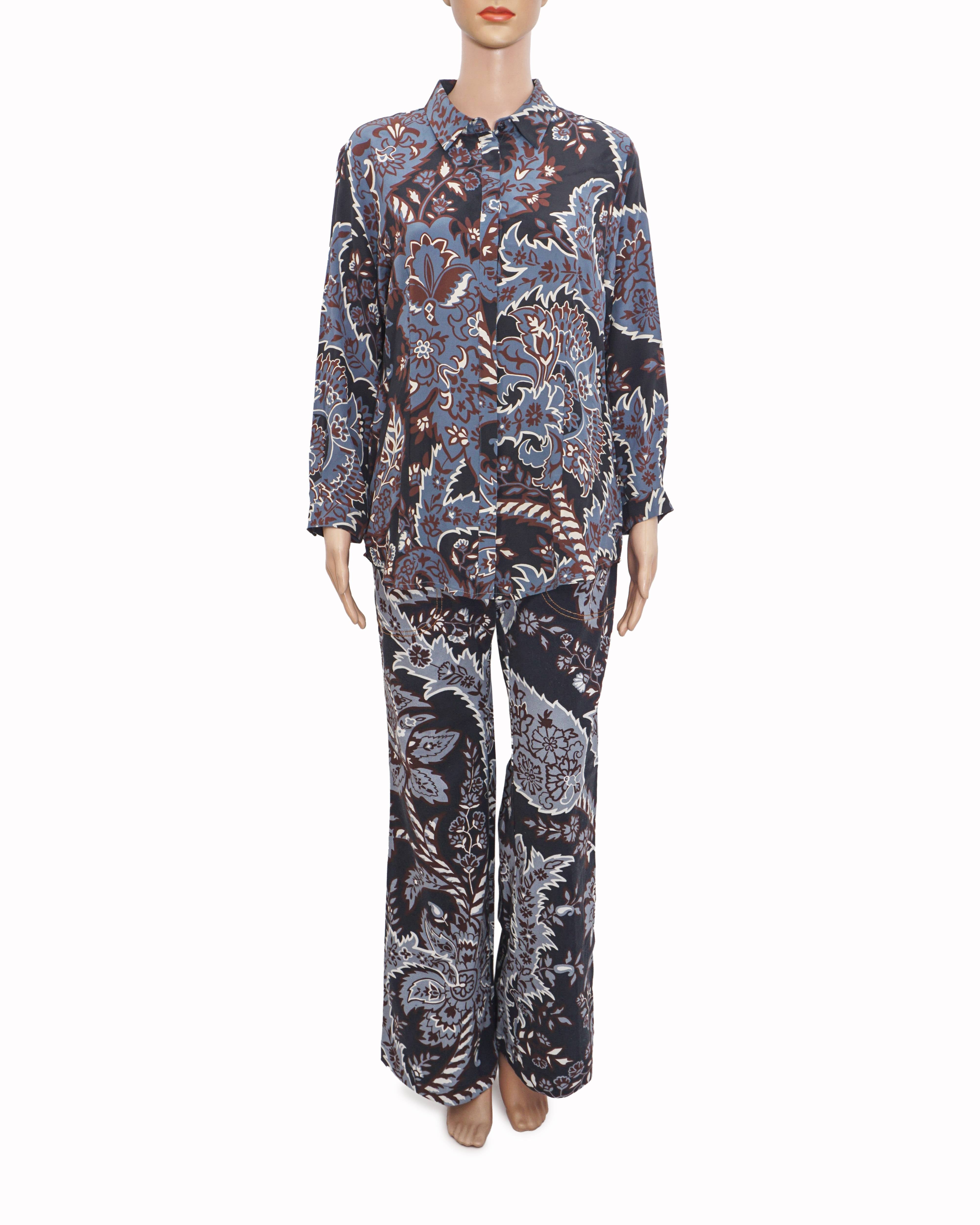 Etro Paisley Printed Silk Co-Ord Set