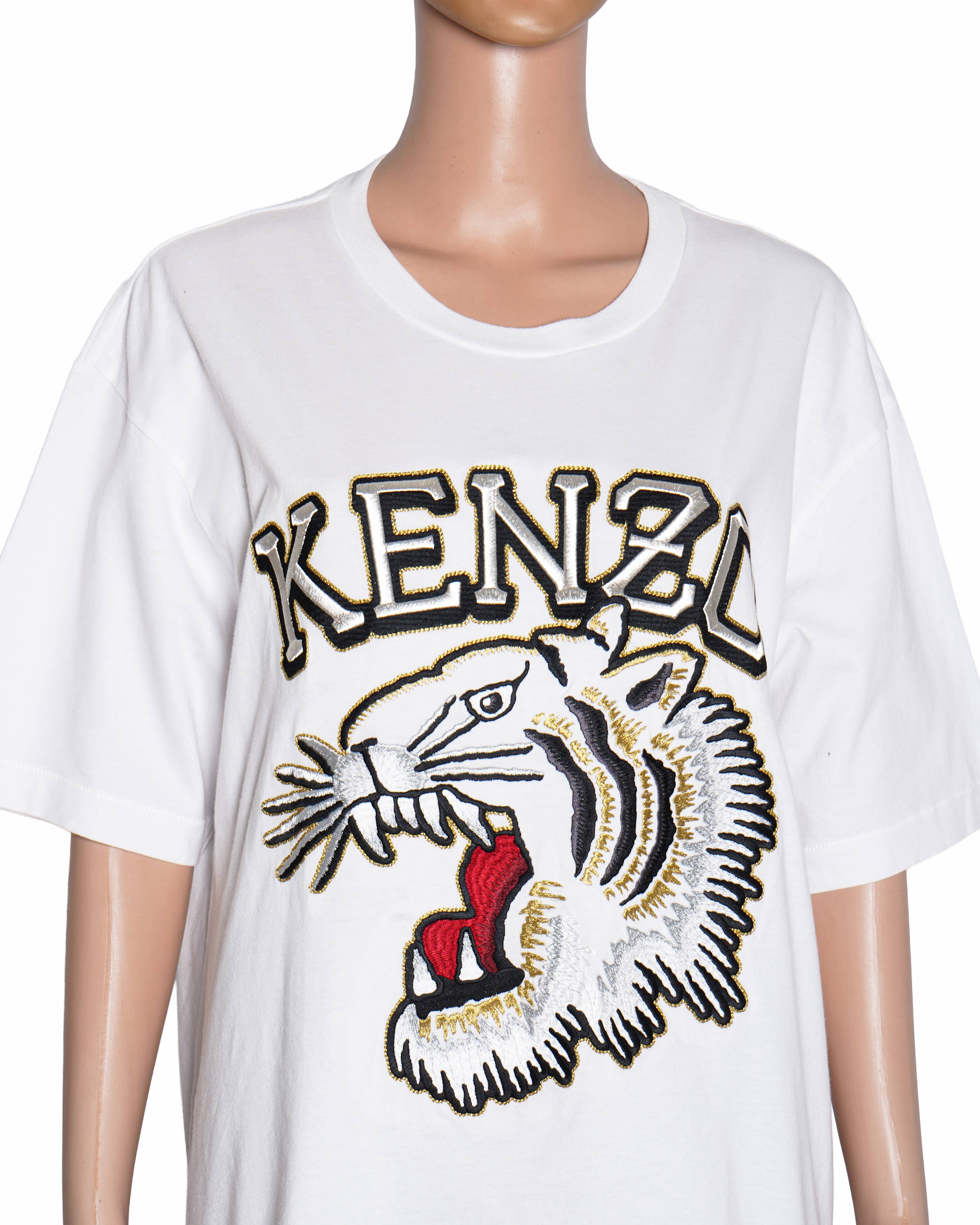 Kenzo Tiger Graphic T-shirt In White