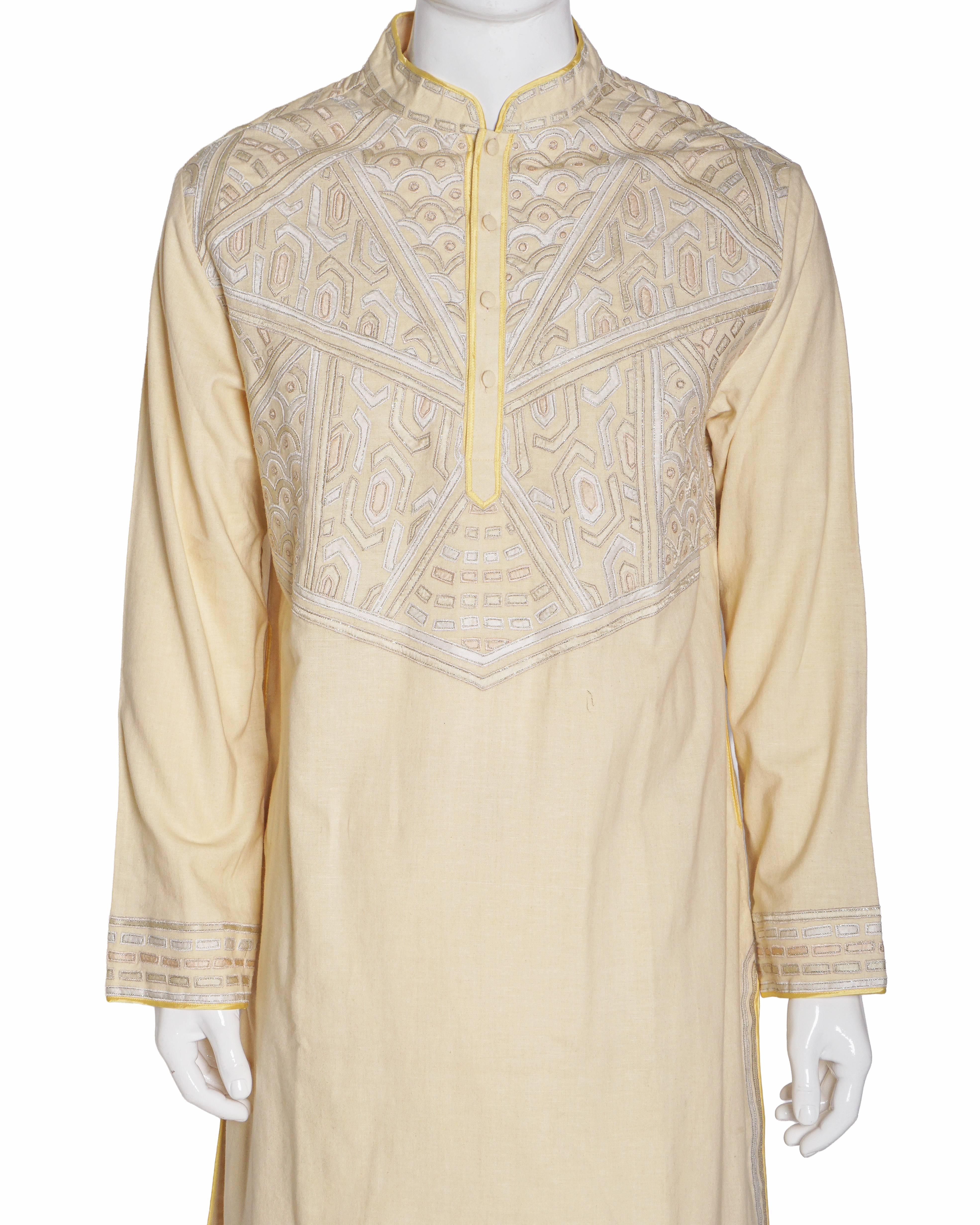 Abu Jani Sandeep Khosla Yellow Gota Patti Kurta Set