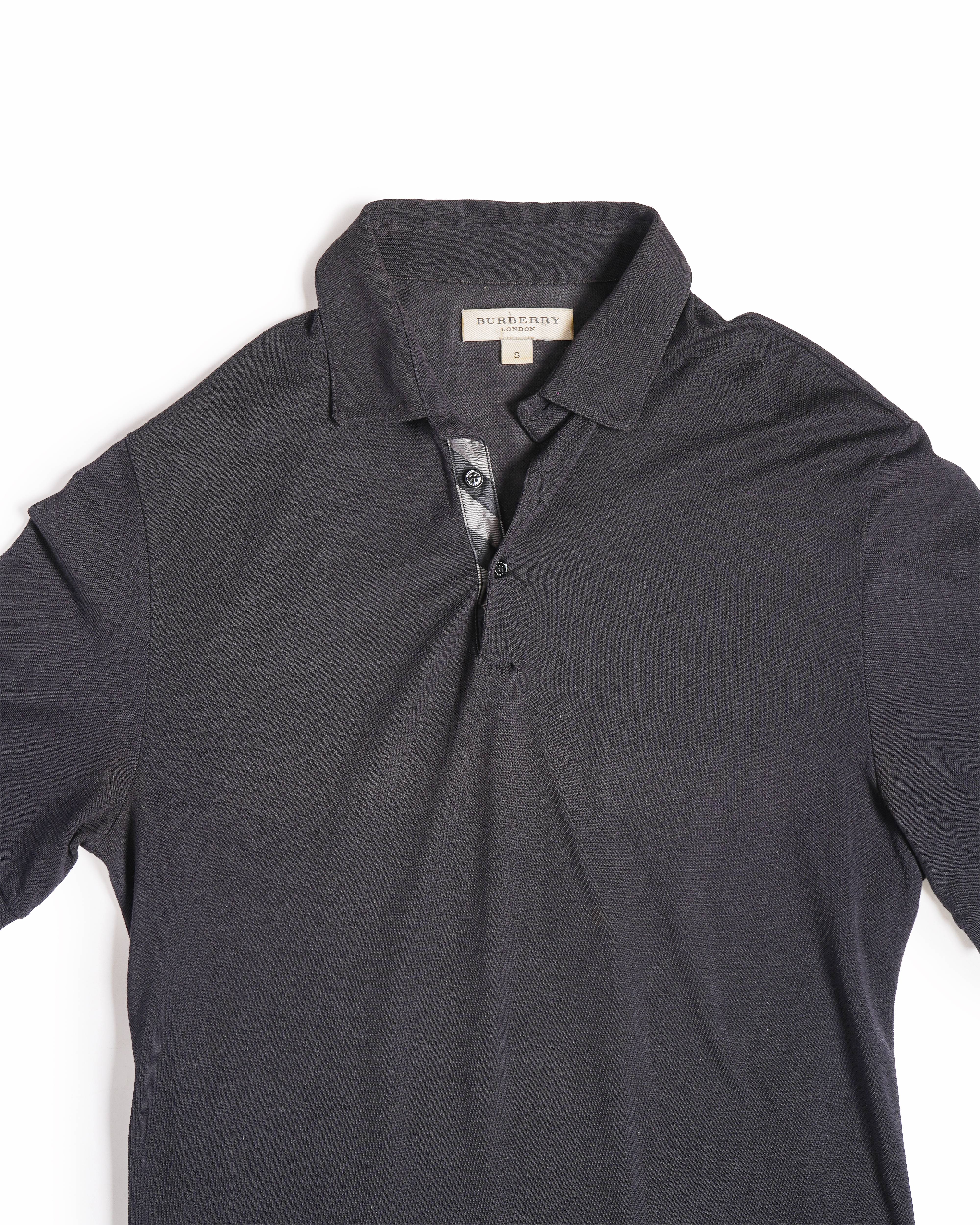 Burberry Men's Polo T-shirt in Black