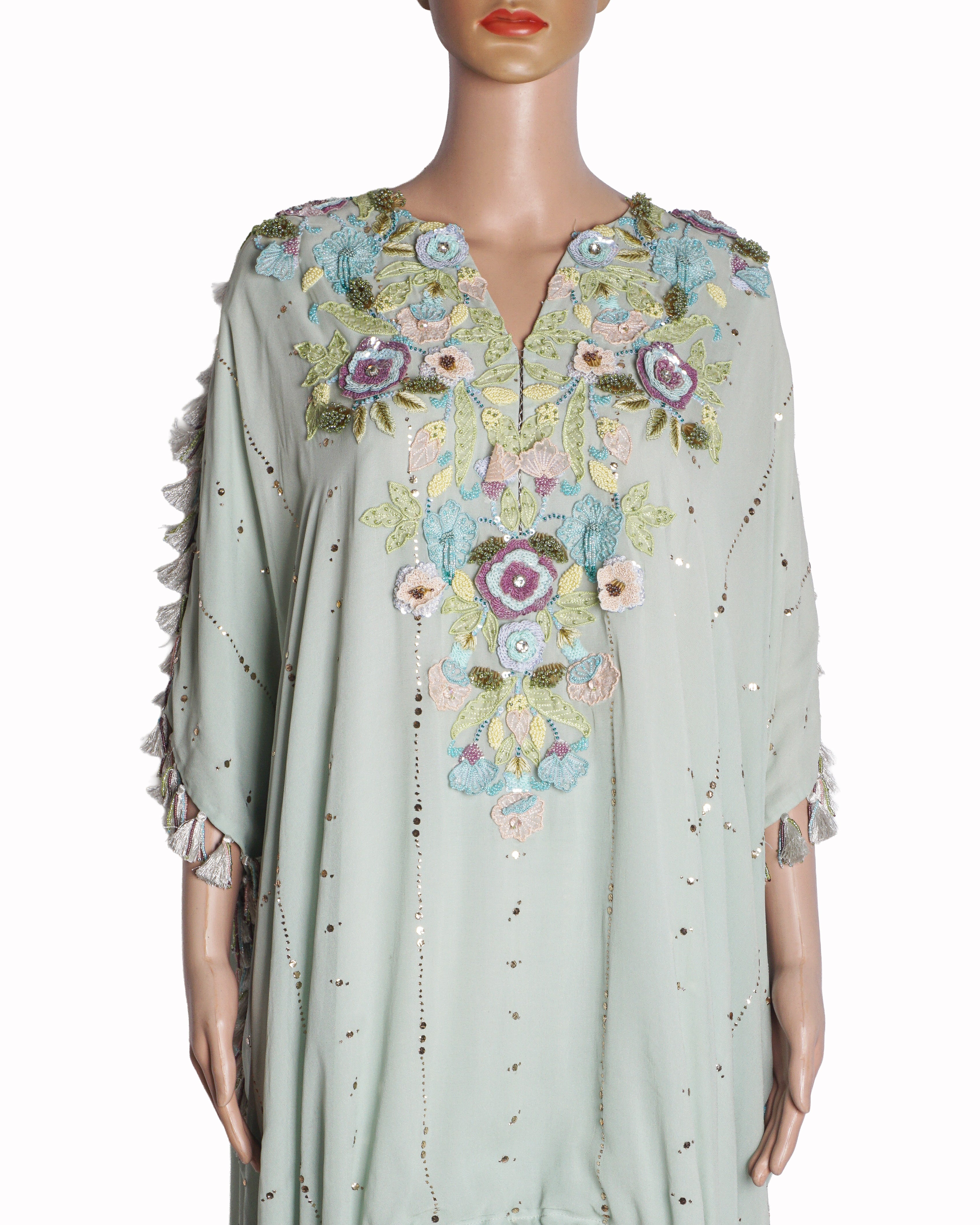 Payal Singhal Powder Blue Dola Silk Zig-Zag Kurta & Jogger Set