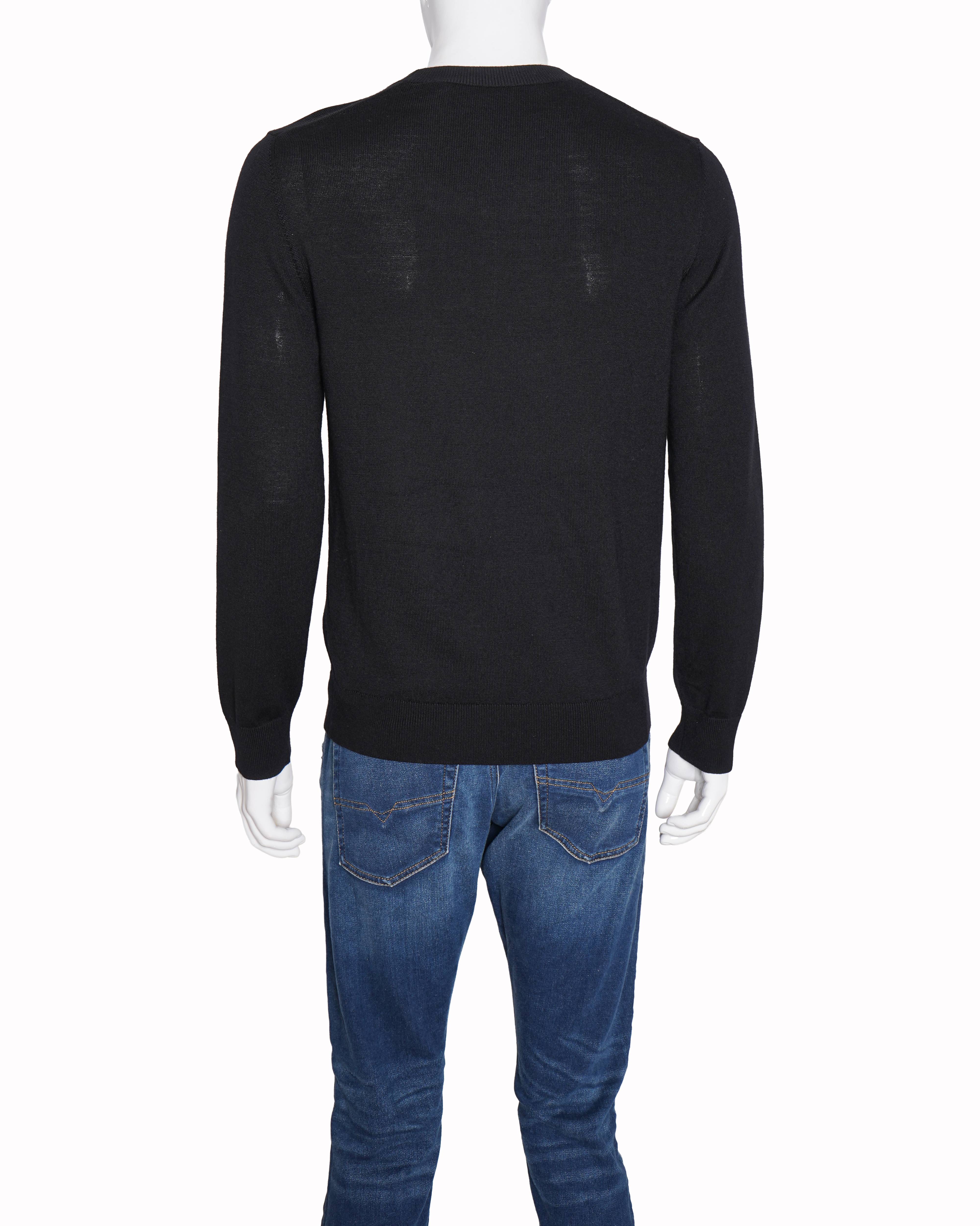 Burberry Woolen Blend Sweater In Black