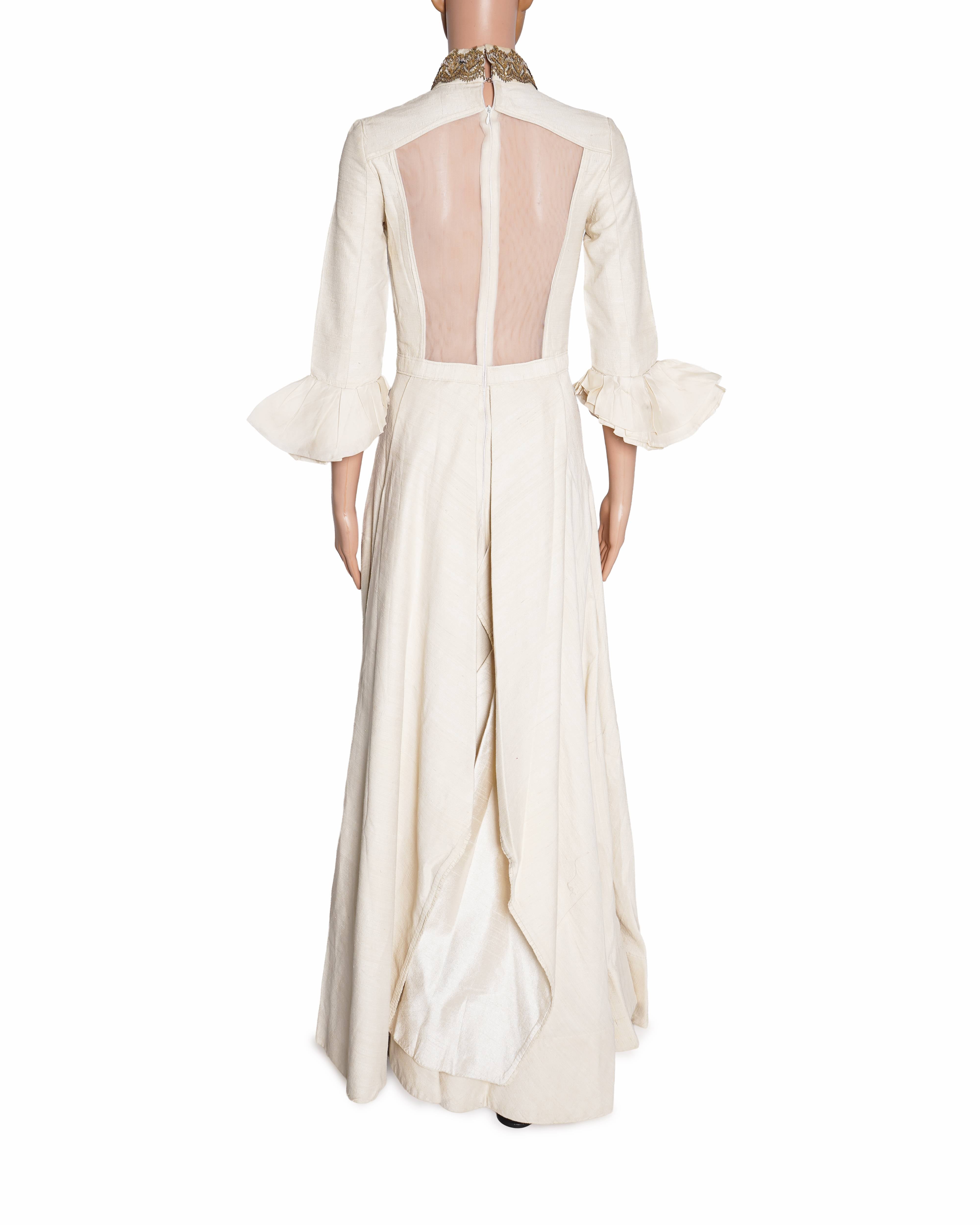 Shantanu & Nikhil Ivory long dress