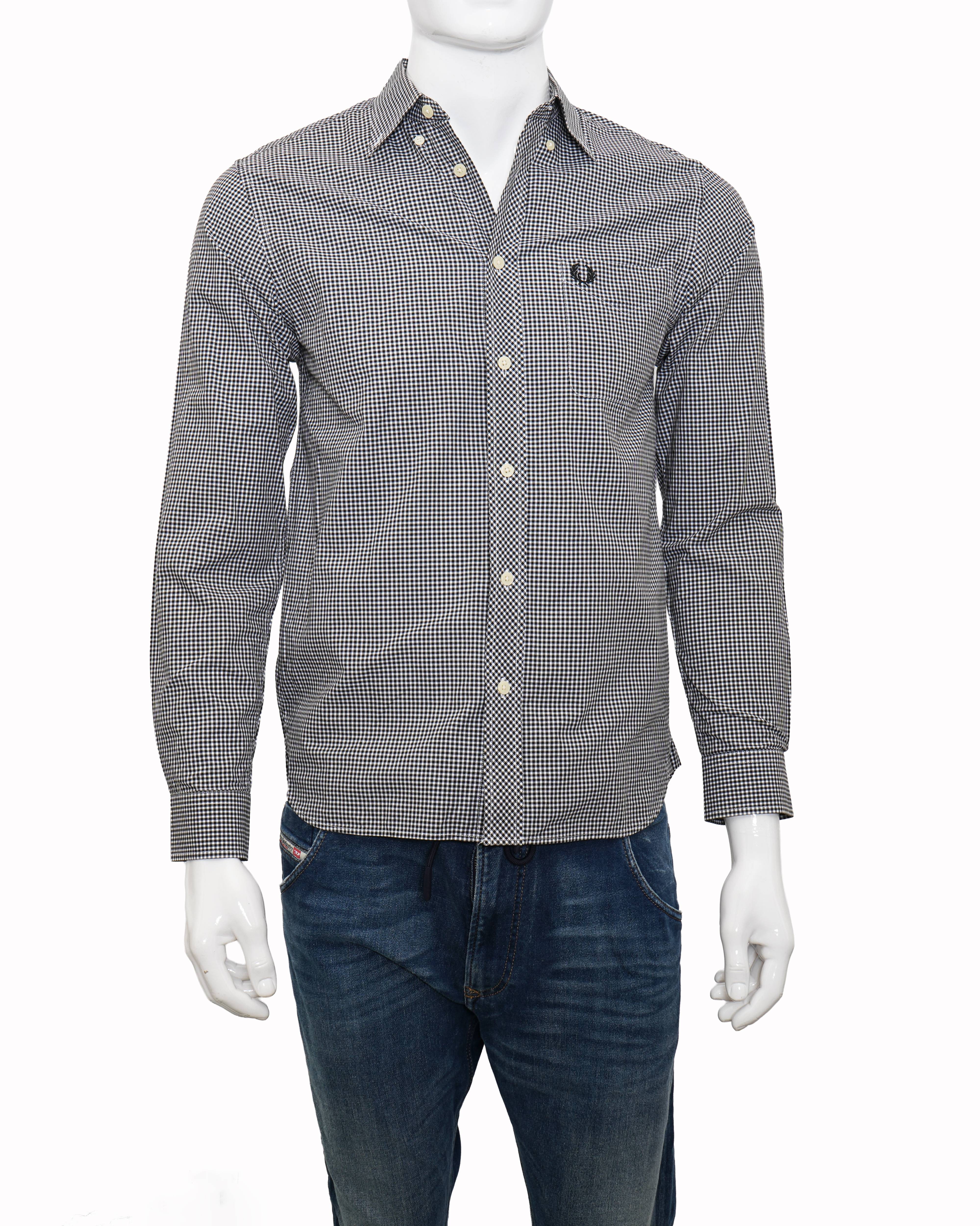 Fred Perry full sleeves checkered shirt