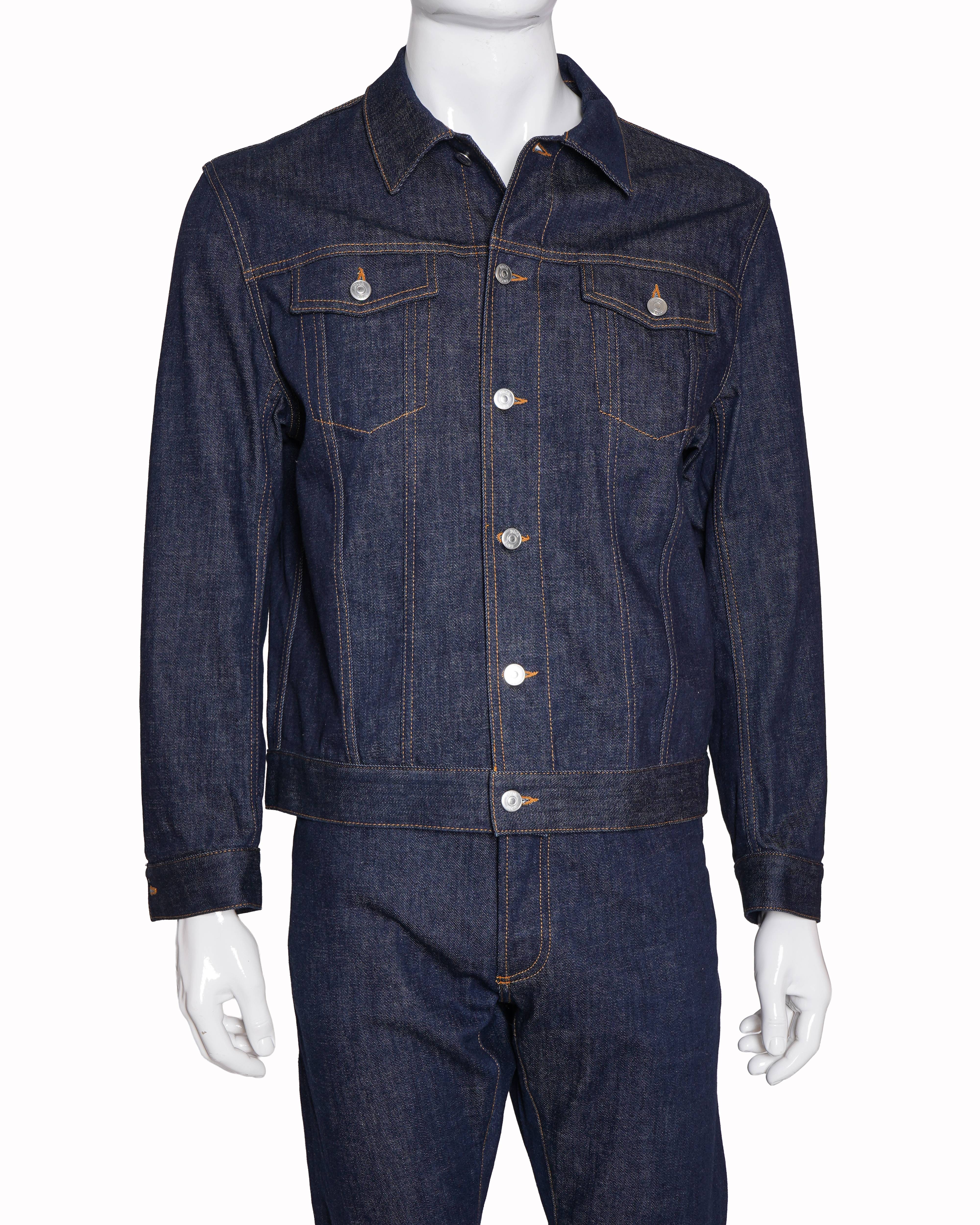 Christian Dior oblique cotton denim jacket with pants