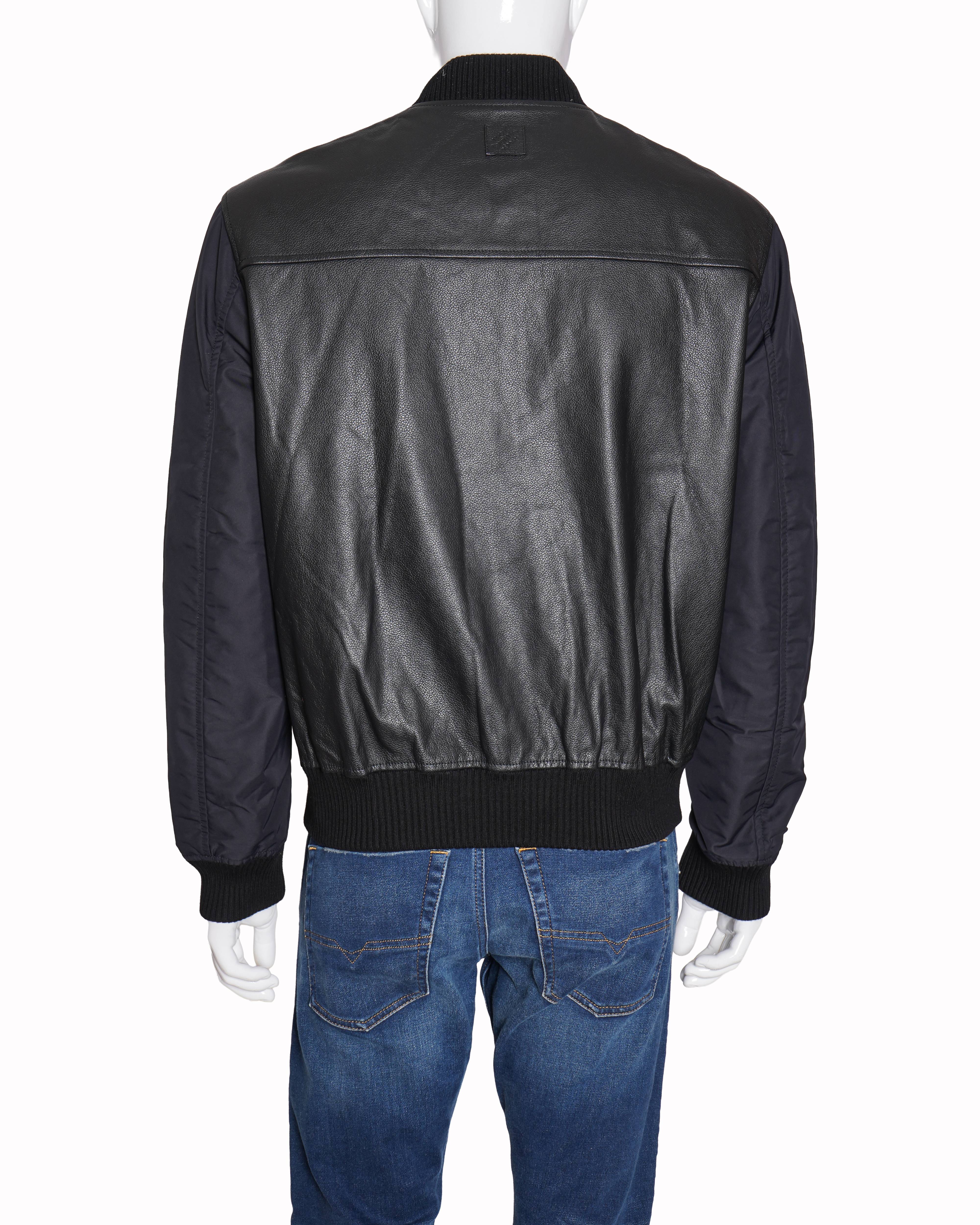 Louis vuitton reversible leather nylon & leather jacket
